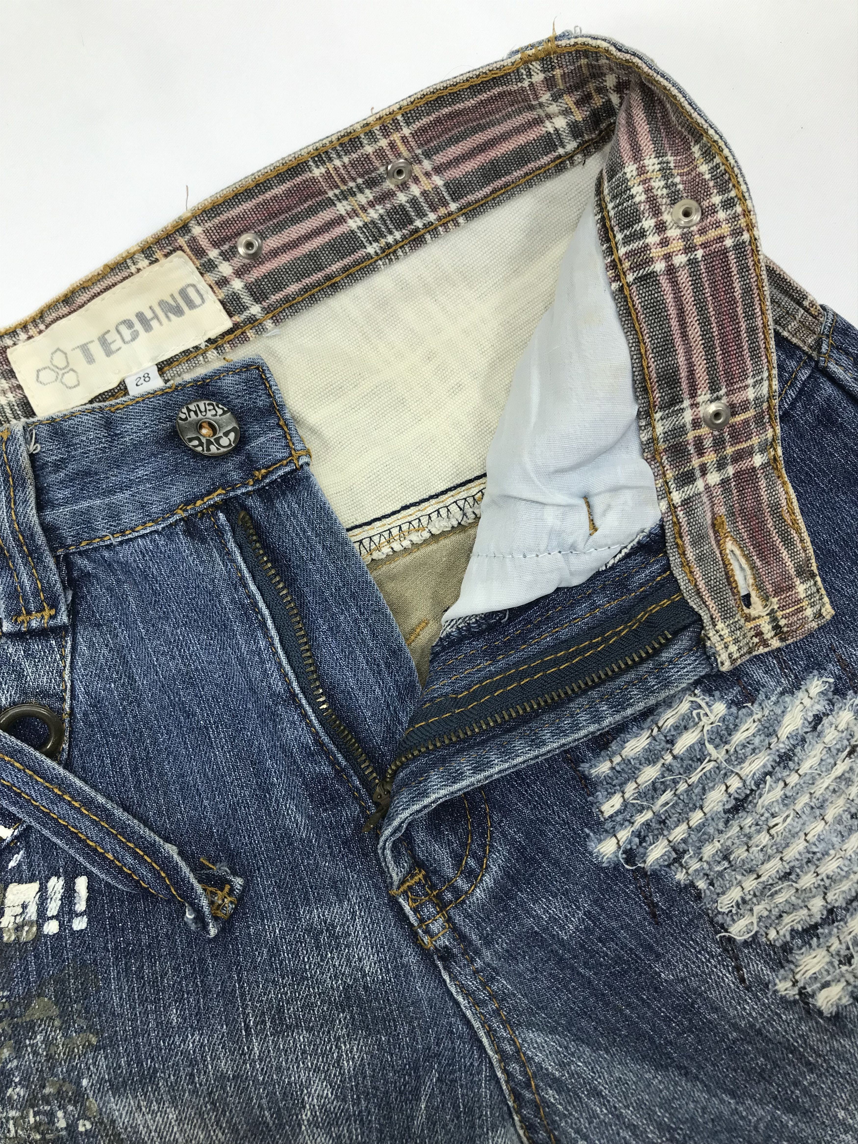 Beauty Beast Vintage Japanese Techno Seditionaries Distressed Cargo Jeans Size US 28 / EU 44 - 11 Thumbnail