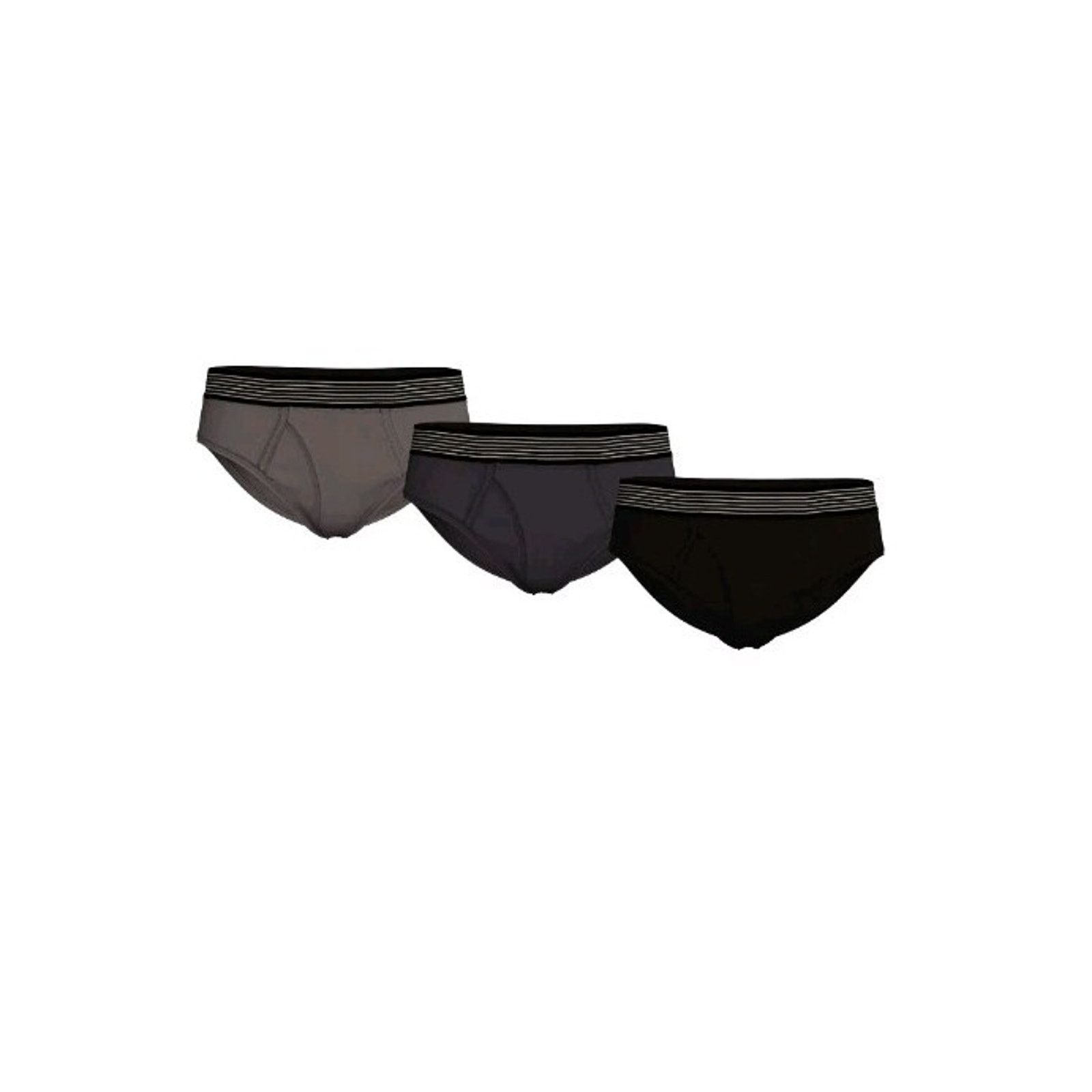 Athletic Works Men Athletic Works Microfiber Briefs 3 Pack Size 3XL (48-50) Size 46 - 2 Thumbnail
