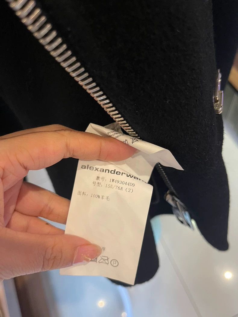 Alexander Wang Alexander Wang Wool Zip Jacket- Size XS / US 0-2 / IT 36-38 - 3 Thumbnail