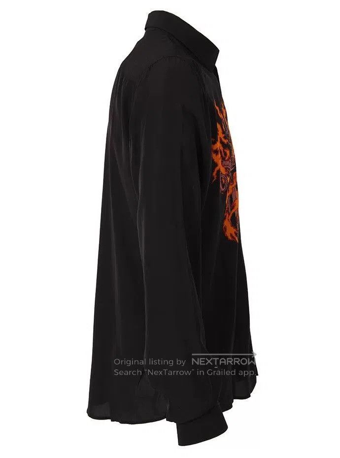 Givenchy Givenchy Flame Black Shirt. Size US M / EU 48-50 / 2 - 2 Thumbnail