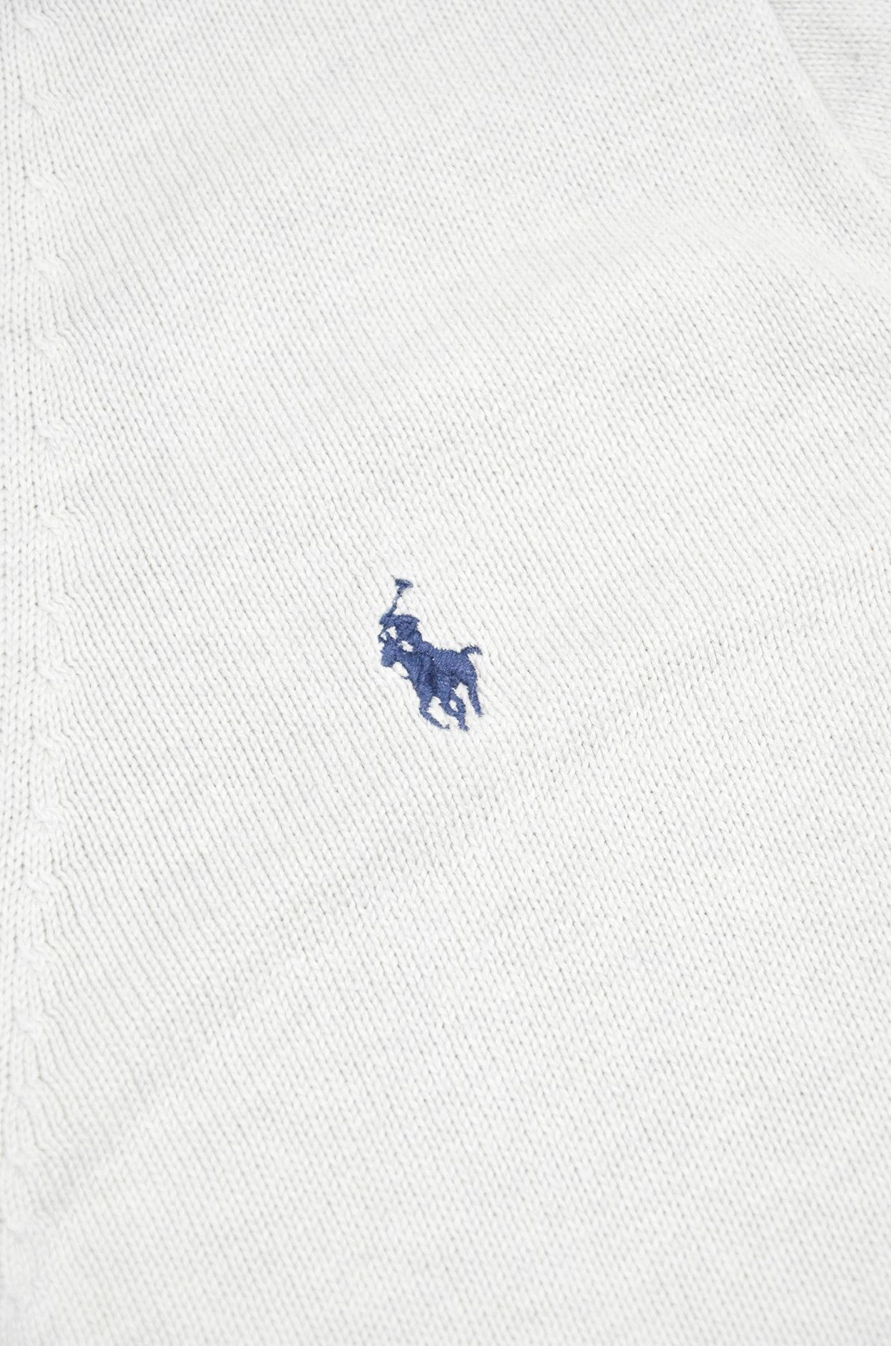 Polo Ralph Lauren Polo Ralph Lauren White Pima Cotton Knit Cardigan – Size M Size M / US 6-8 / IT 42-44 - 6 Thumbnail