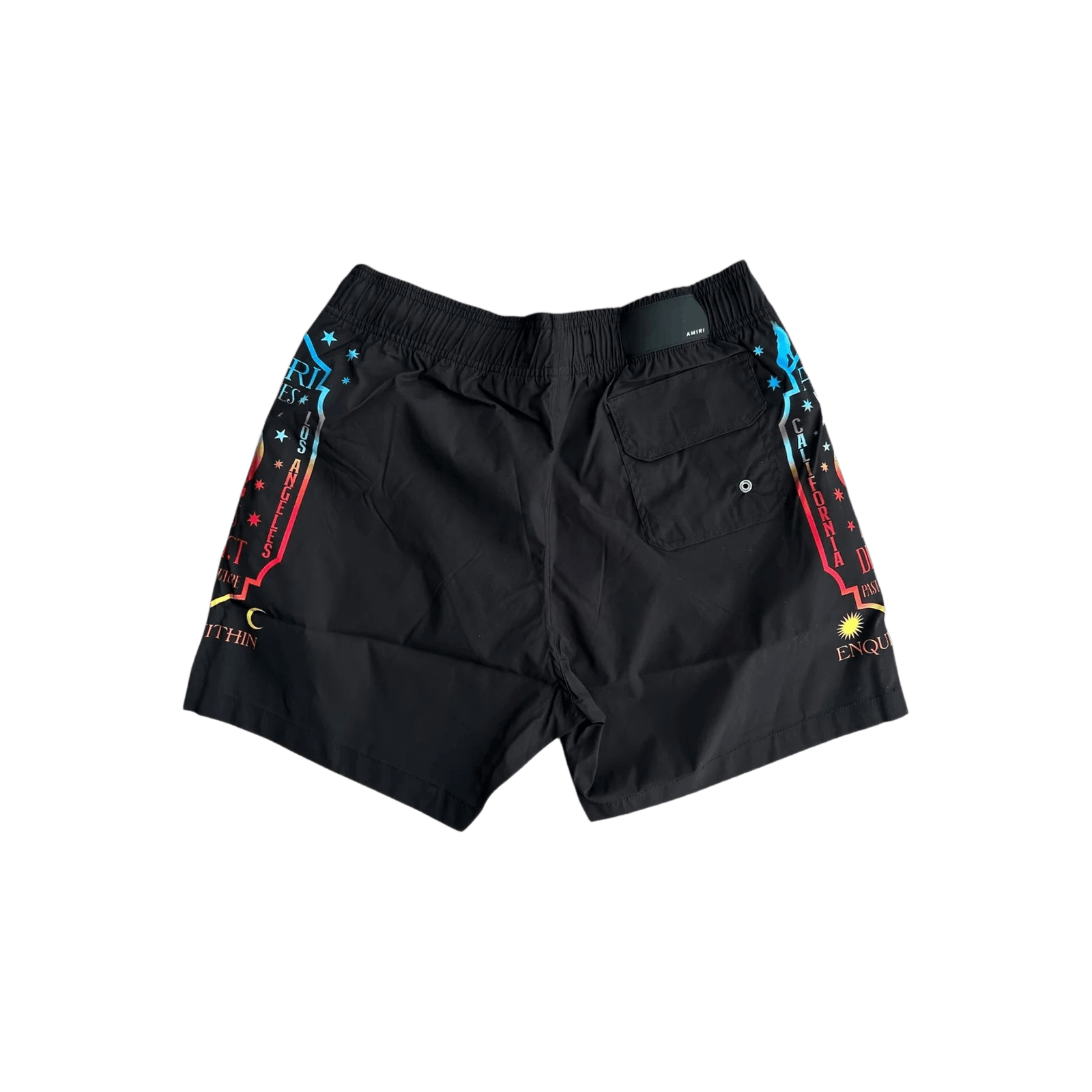 Amiri o1mle0326 Amiri Fortune Swim Trunks Shorts in Black Size US 34 / EU 50 - 2 Thumbnail