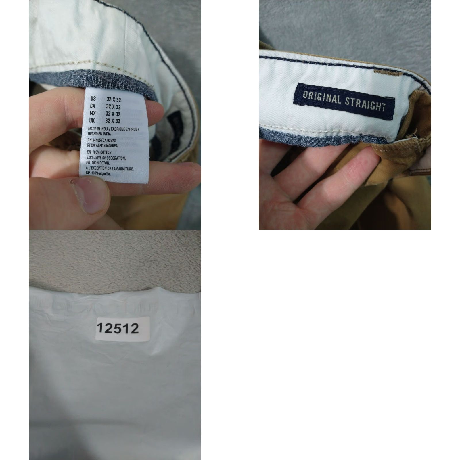 American Eagle Outfitters American Eagle Pants Mens 32x32 Beige Chino Flat Front Mid Rise Straight Original Size US 32 / EU 48 - 8 Thumbnail