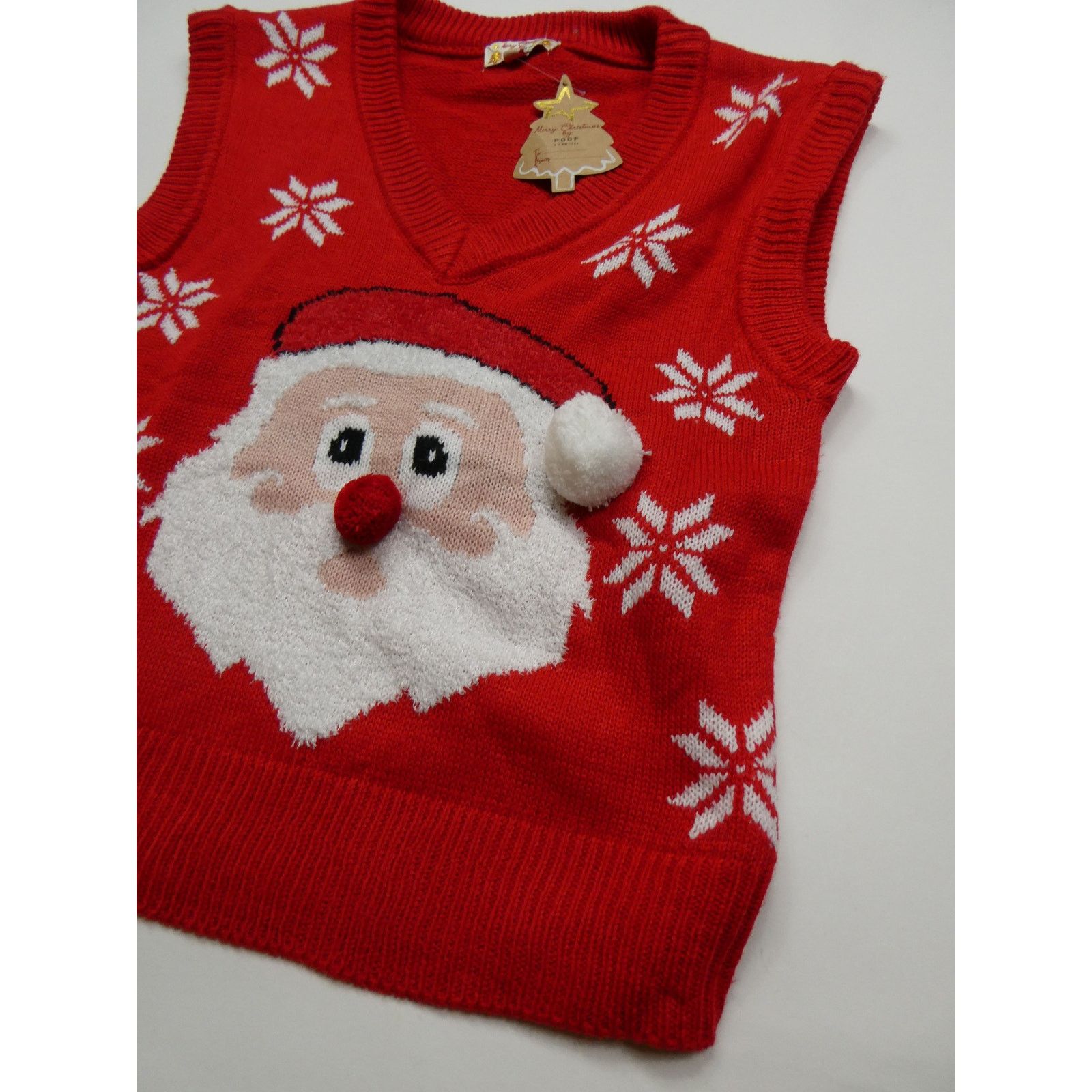 Other POOF Santa sweater vest, small, NEW WITH TAGS, red Size S / US 4 / IT 40 - 3 Thumbnail