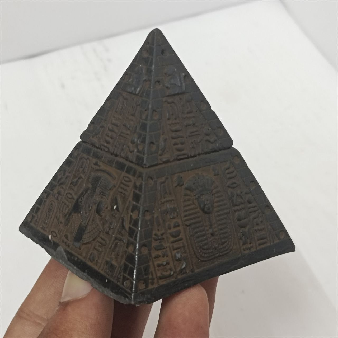 Handmade Set of 3 Handmade Egyptian Pyramids Decor Souvenir Gift Size ONE SIZE - 4 Thumbnail