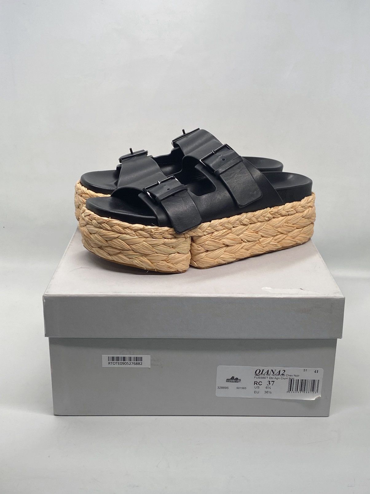 Robert Clergerie Clergerie Qiana2 Leather Espadrille Sandals size 37 Size US 7 / IT 37 - 10 Thumbnail