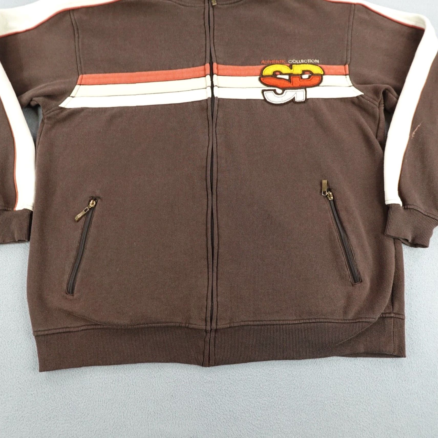 Southpole VINTAGE Southpole Jacket Mens XL Knit Striped Varsity Coat Zip Up Casual Hip Hop Y2K Size US XL / EU 56 / 4 - 4 Thumbnail