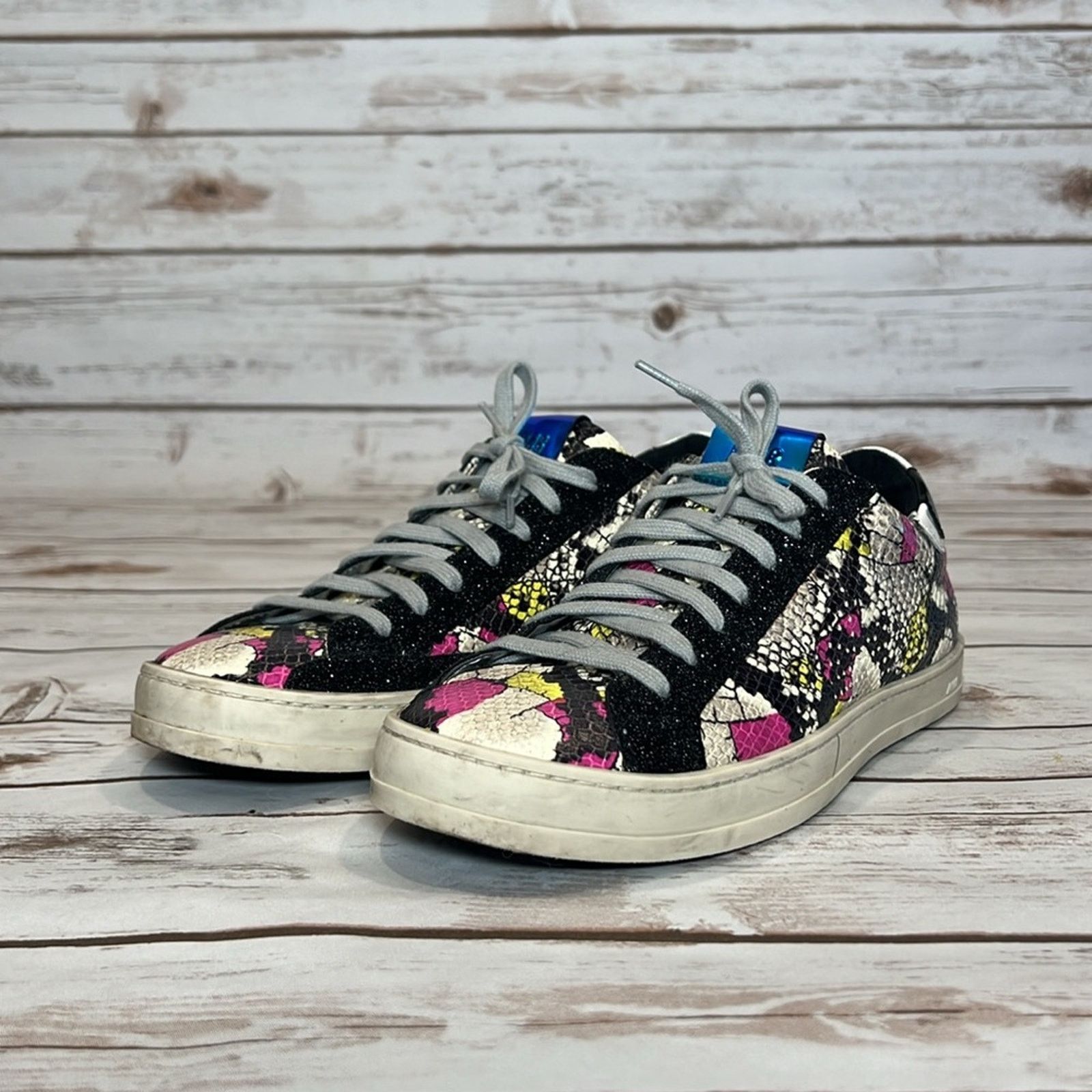 P448 P448 S21 John-W Sneaker Snakeskin Print and Glitter Size US 8.5 / IT 38.5 - 3 Thumbnail