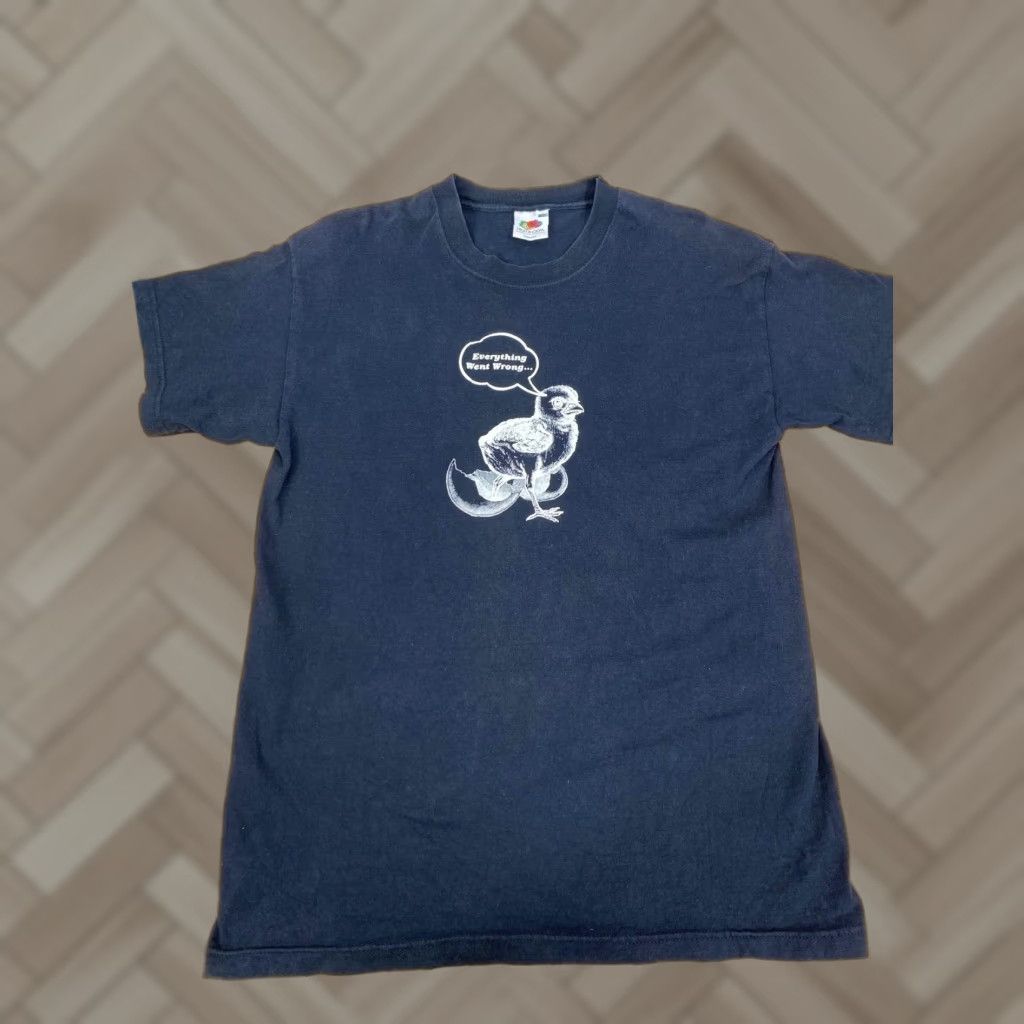 Fruit Of The Loom Fruit Of The Loom T-Shirt Blue L Mens 90s Dance Hip Hop Everything Went Wrong Crew Neck Short Sleeve 1240 Size US L / EU 52-54 / 3 - 1 Thumbnail