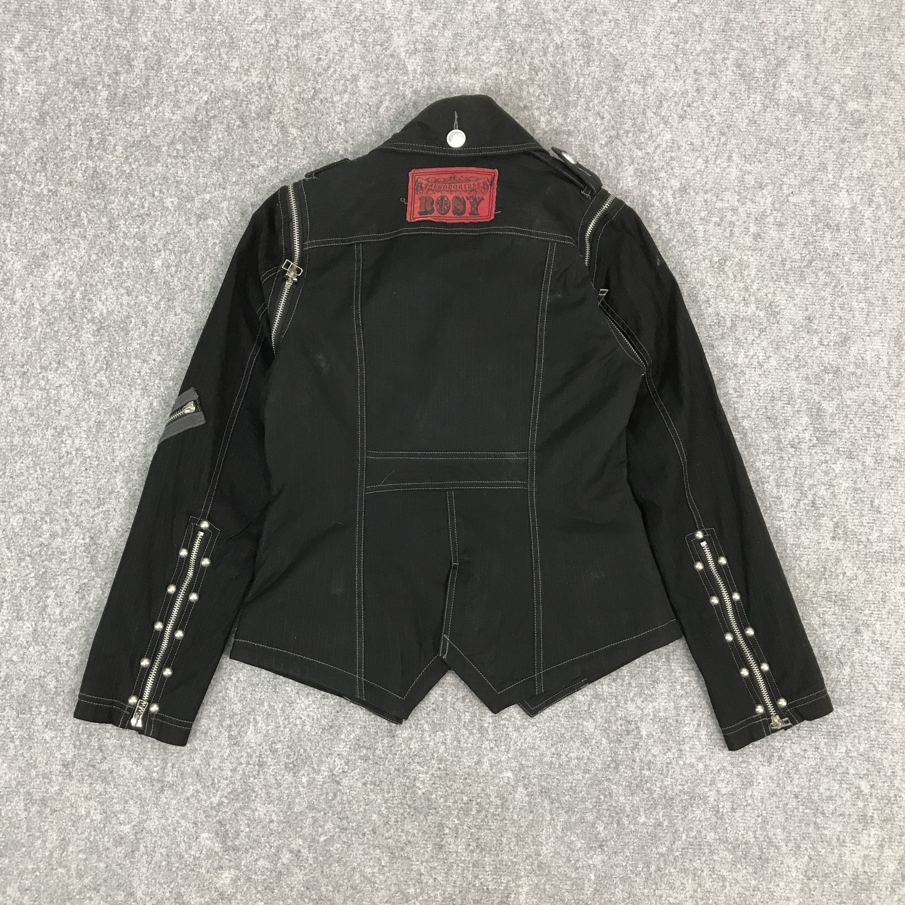 If Six Was Nine × Japanese Brand × Le Grande Bleu (L.G.B.) 🔥ALGON QUINS JAPAN PUNK BLACK JACKET Size US S / EU 44-46 / 1 - 2 Thumbnail