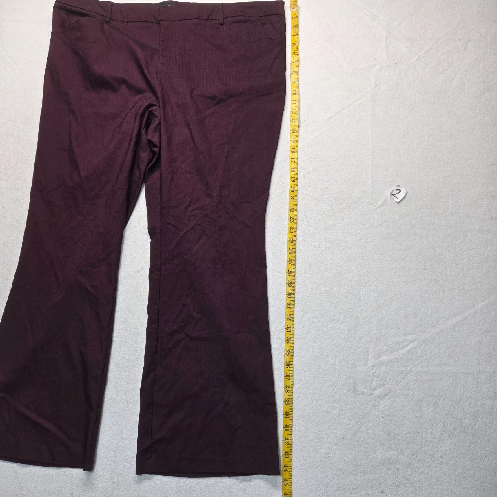 Torrid Torrid Pants Women’s 26 Purple Crop Ankle Stretch Flat Front Rayon Nylon Blend Pants Size 26" / US 2 / IT 38 - 7 Thumbnail