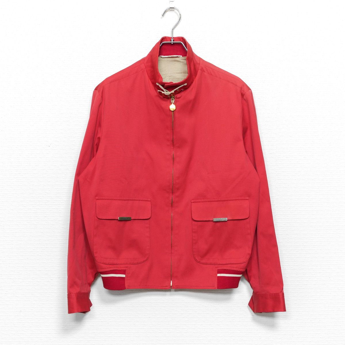 Brioni BRIONI Stand Collar Blouson (Red) Size US S / EU 44-46 / 1 - 1 Thumbnail