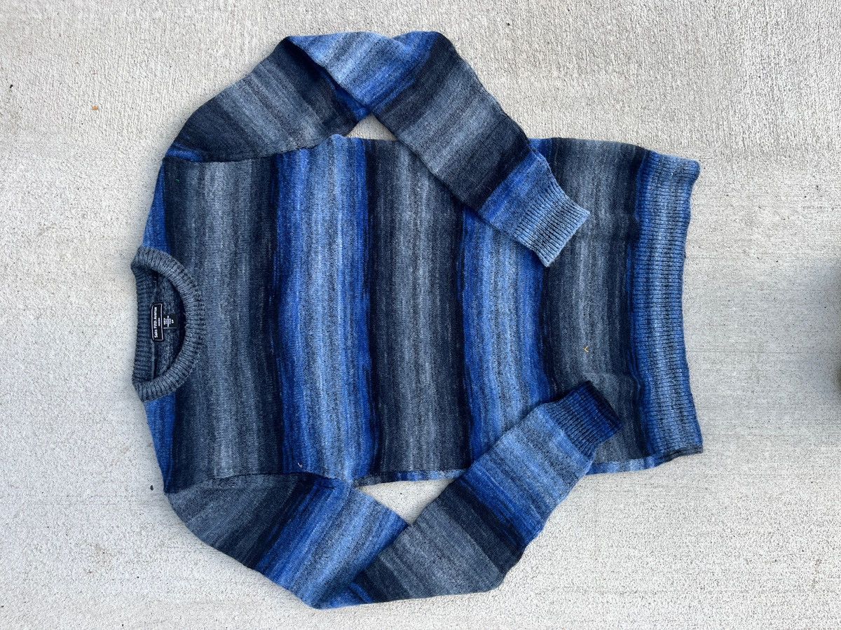 Saks Fifth Avenue Saks Fifth Avenue Blue Ombre Striped Mohair Sweater Size US S / EU 44-46 / 1 - 1 Thumbnail