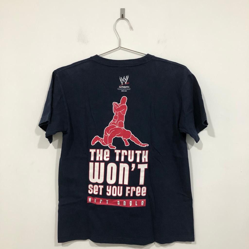 Vintage Vintage Y2K WWE Kurt Angle Tee Size US S / EU 44-46 / 1 - 3 Thumbnail