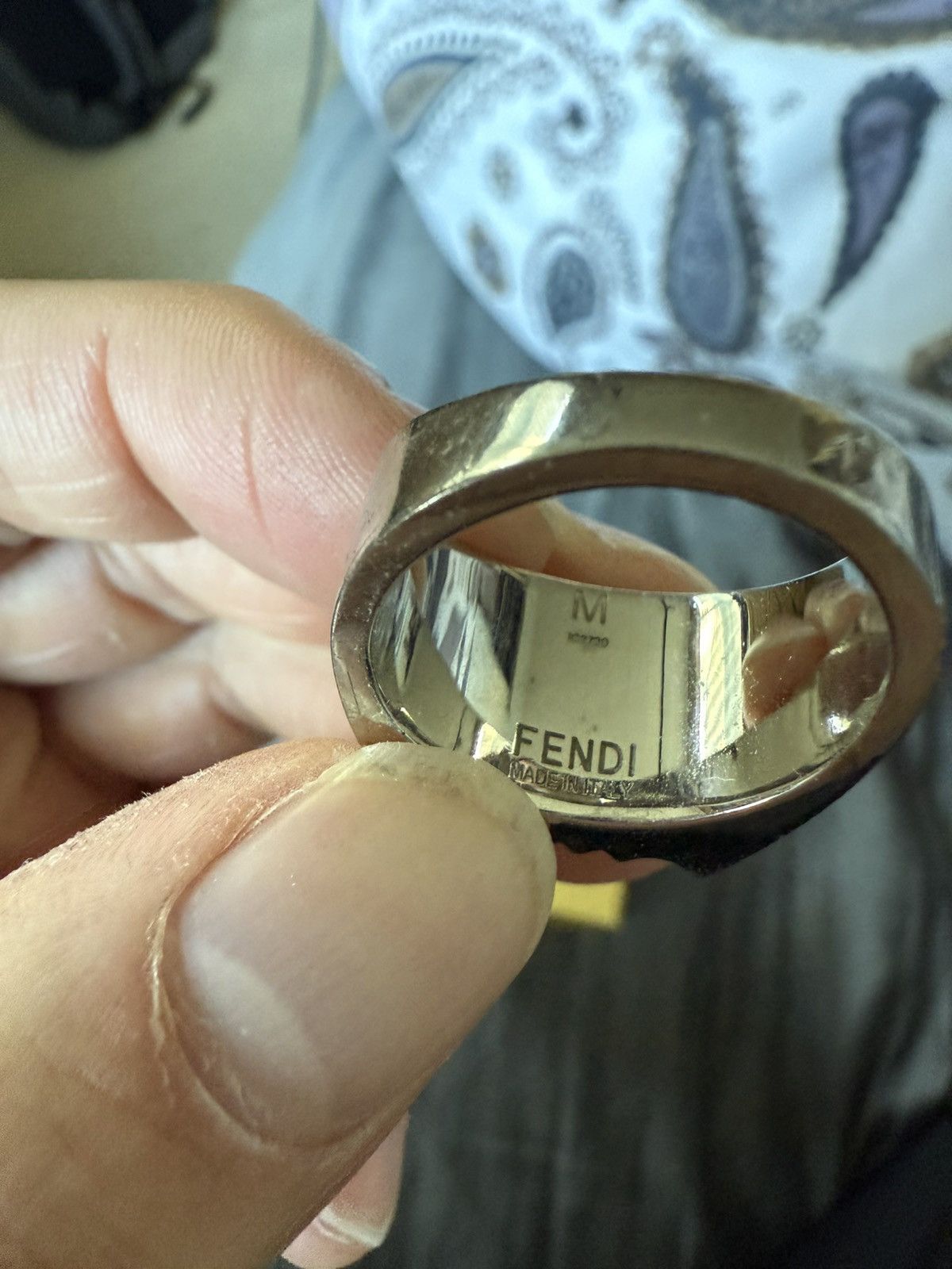 Fendi Fendi Medium Eye of the Tiger Ring Size ONE SIZE - 3 Thumbnail