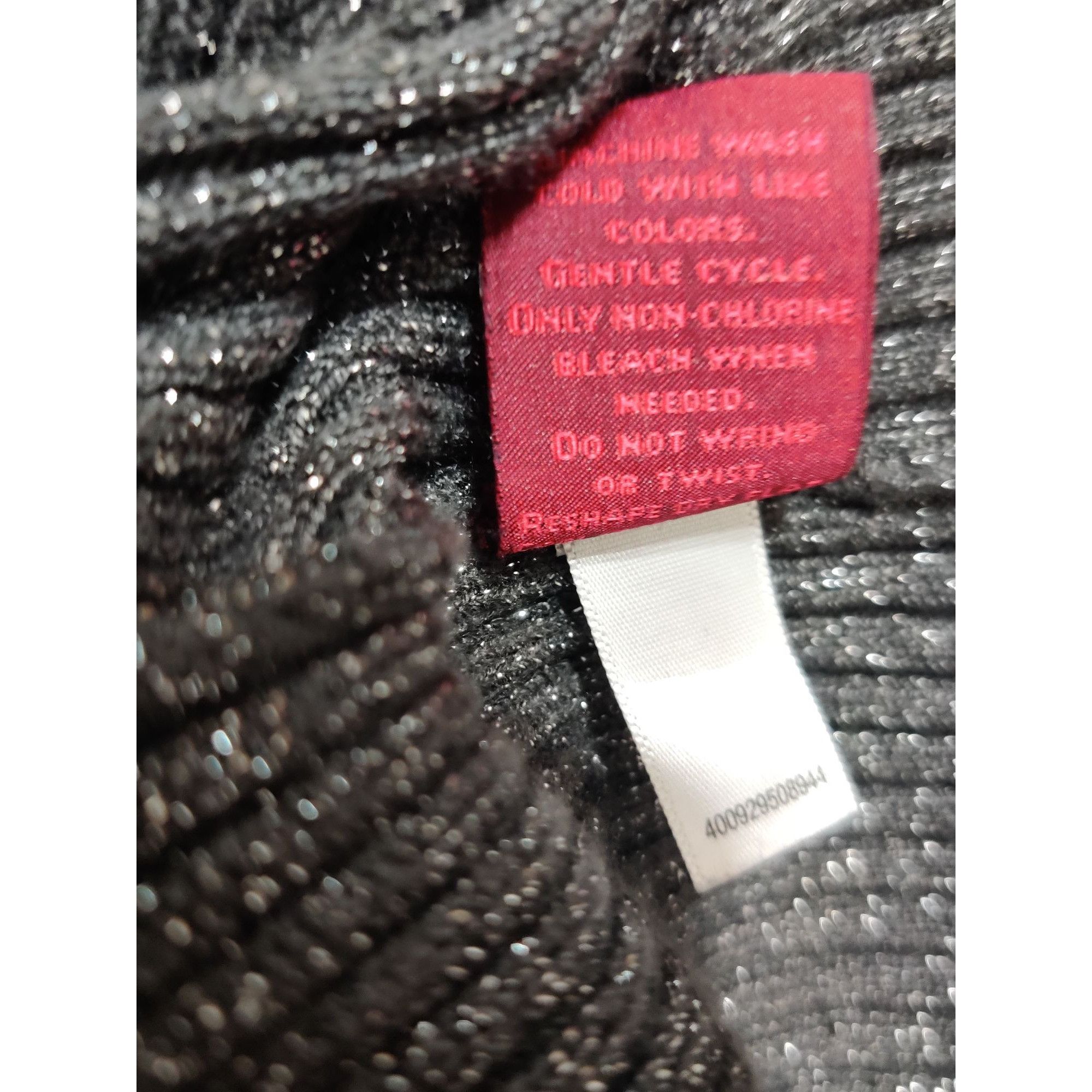 Other 212 Collection L Womens Gray Sweater Turtleneck Ribbed Metal Size L / US 10 / IT 46 - 8 Thumbnail