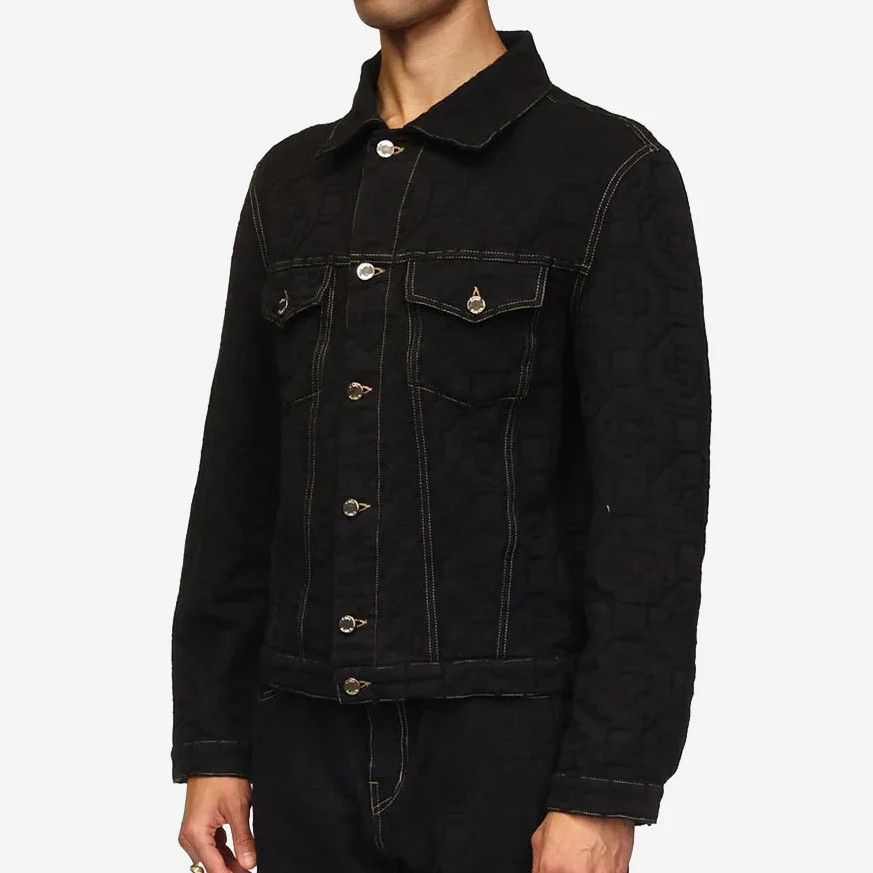 Casablanca o1mle0326 Jacquard Denim Jacket in Black Size US L / EU 52-54 / 3 - 4 Thumbnail