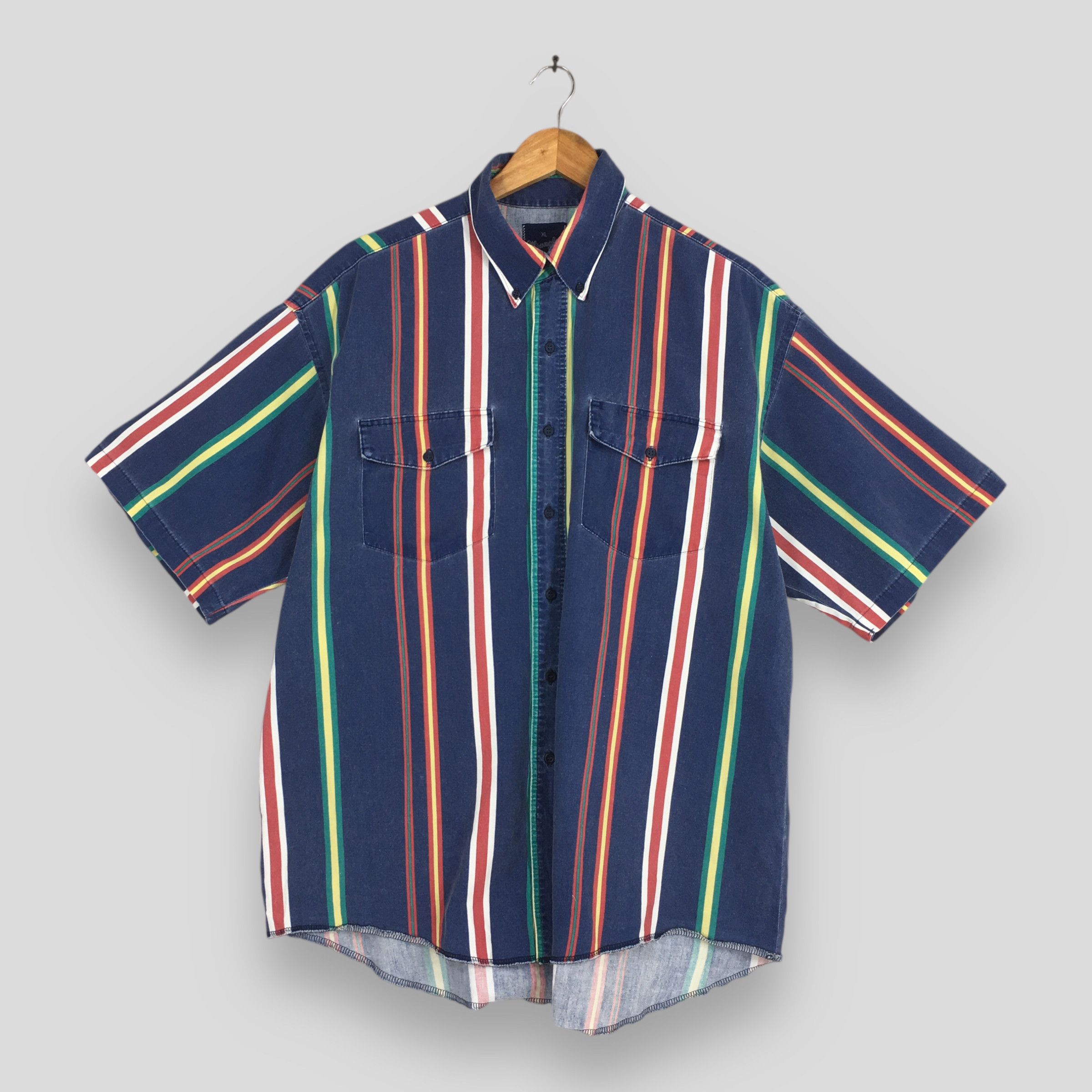 Wrangler Vintage 90s Wrangler Vertical Stripes Western Shirt XL Size US XL / EU 56 / 4 - 1 Thumbnail