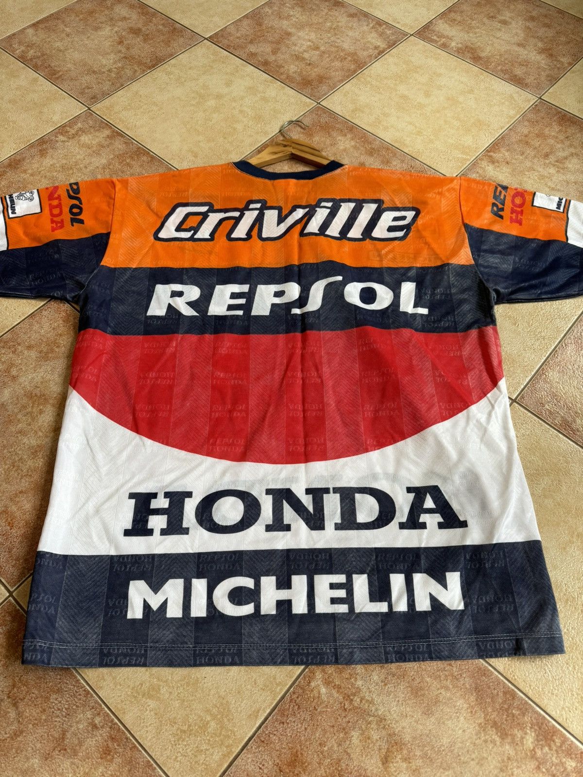 Honda Vintage Honda Repsol Criville Team Racing Shirt Rare T-shirt Size US XL / EU 56 / 4 - 5 Thumbnail