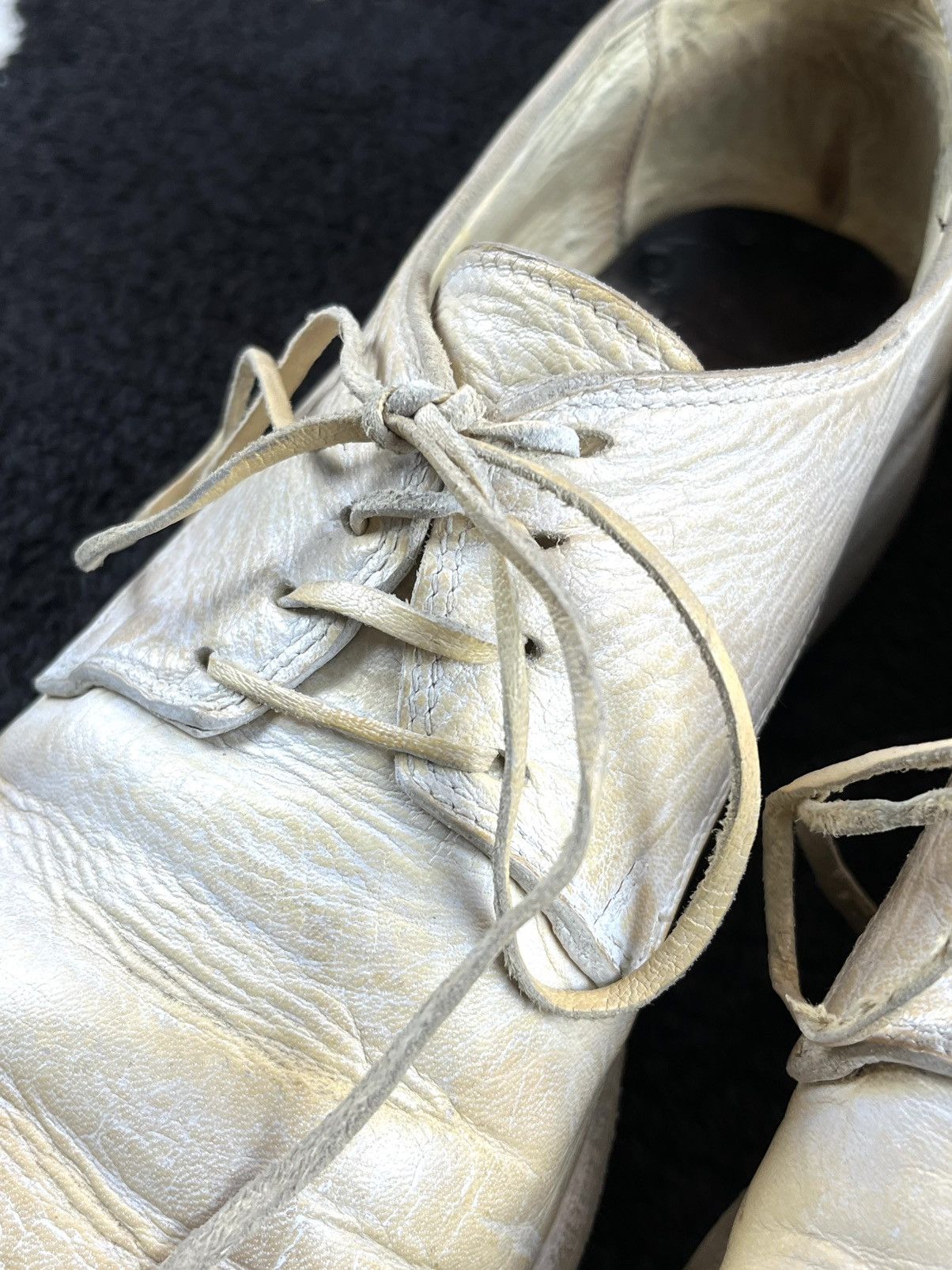 Guidi Guidi 992 Cream White Leather Derby Size US 9 / EU 42 - 7 Thumbnail