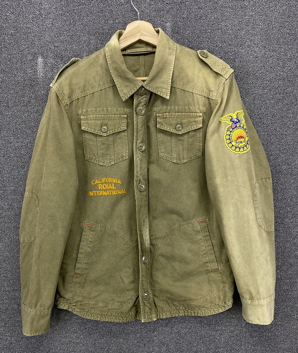 Japanese Brand Vintage Roial International California Military Army Jacket Size US M / EU 48-50 / 2 - 2 Thumbnail