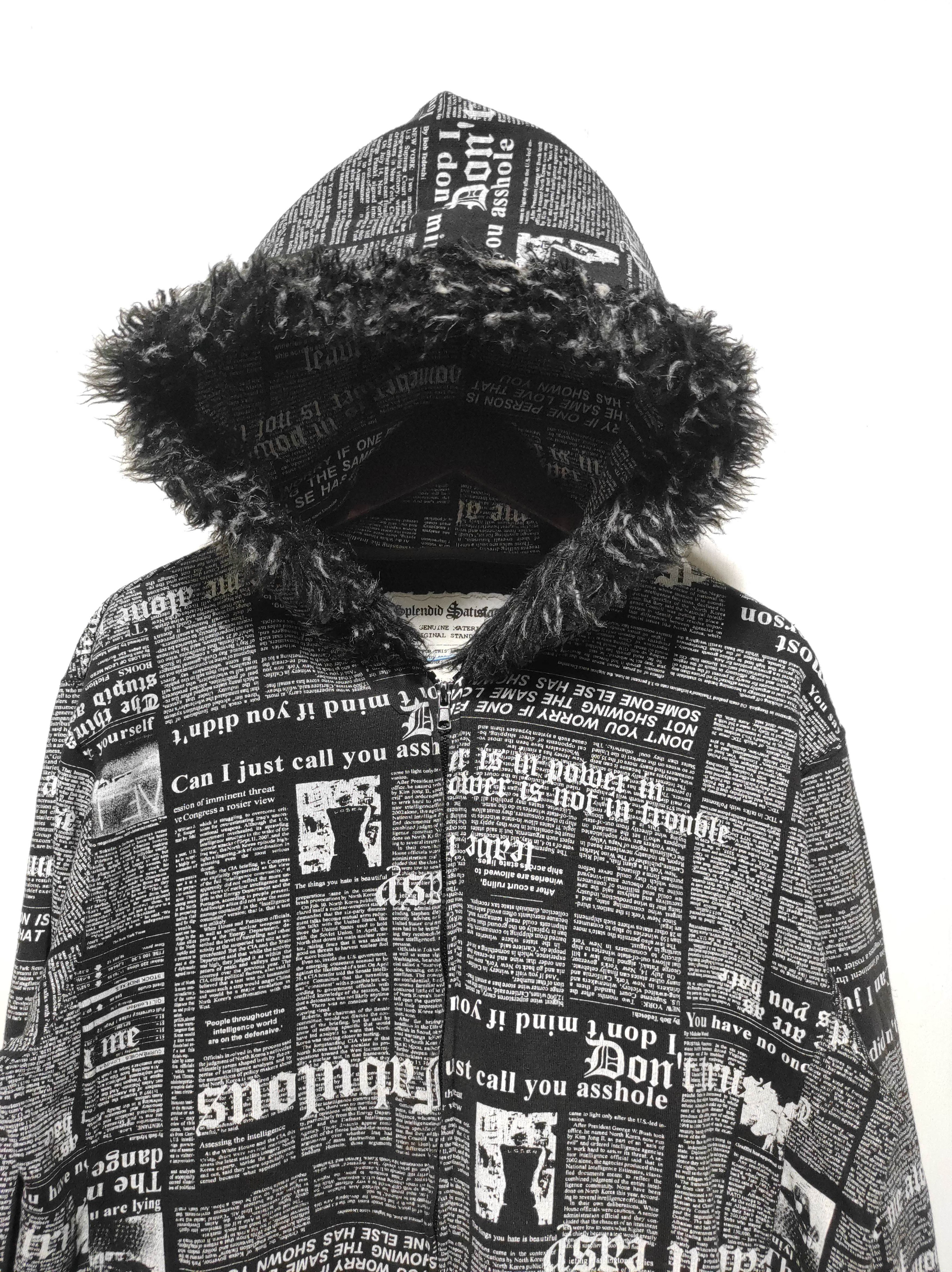 Japanese Brand Splendid Satisfaction Newspapper zip fur hoodie LGB style Size US L / EU 52-54 / 3 - 3 Thumbnail