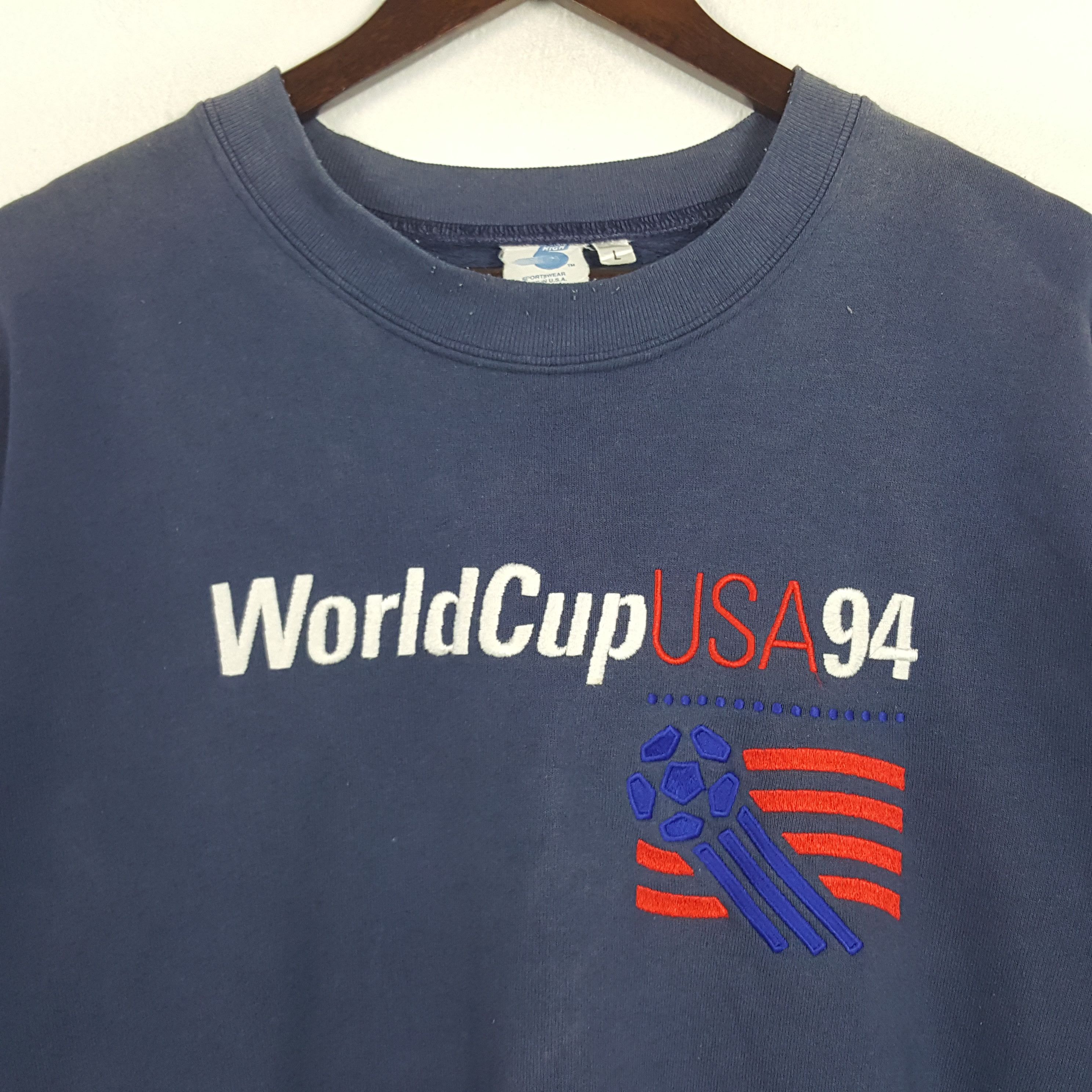 USA Olympics × Vintage Vintage Worldcup USA 94 Embroidery Sweatshirt Size US L / EU 52-54 / 3 - 2 Thumbnail