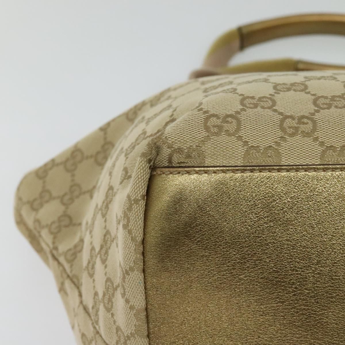 Gucci GUCCI GG Canvas Sherry Line Tote Bag Beige Pink Gold Size ONE SIZE - 12 Thumbnail