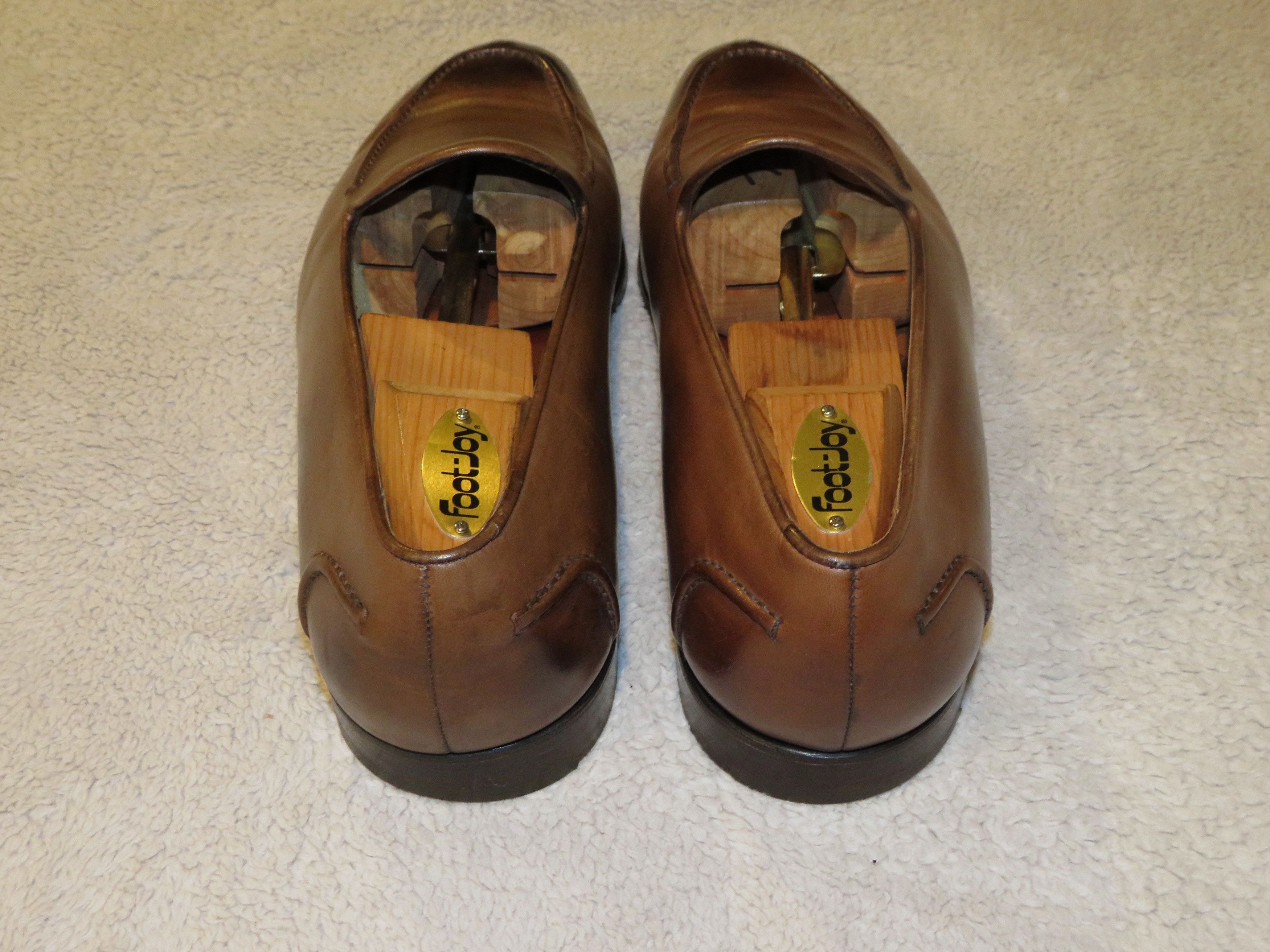 Edward Green × Ralph Lauren Purple Label Brown Antiqued Loafers 11.5 E Size US 11.5 / EU 44-45 - 7 Thumbnail