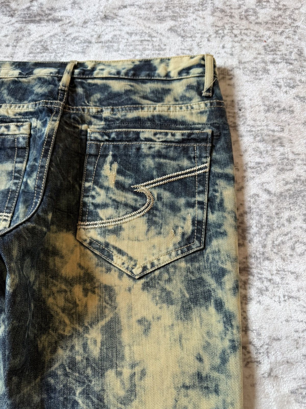 Japanese Brand Semantic Design Studded Acid Mud Wash Jeans Size US 30 / EU 46 - 15 Thumbnail