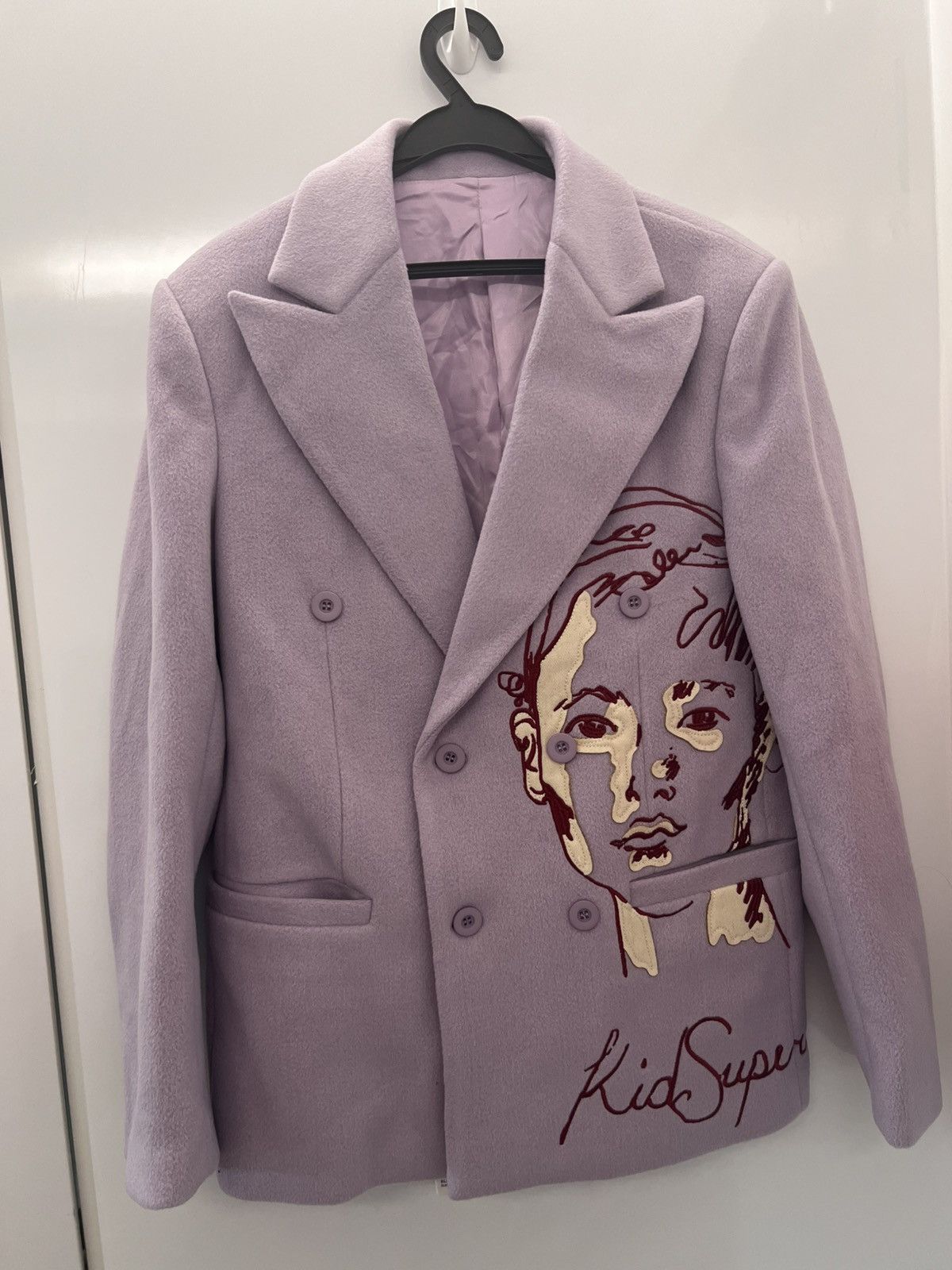 KidSuper Kidsuper Face Suit Top Lavender SS24 Size US S / EU 44-46 / 1 - 5 Thumbnail
