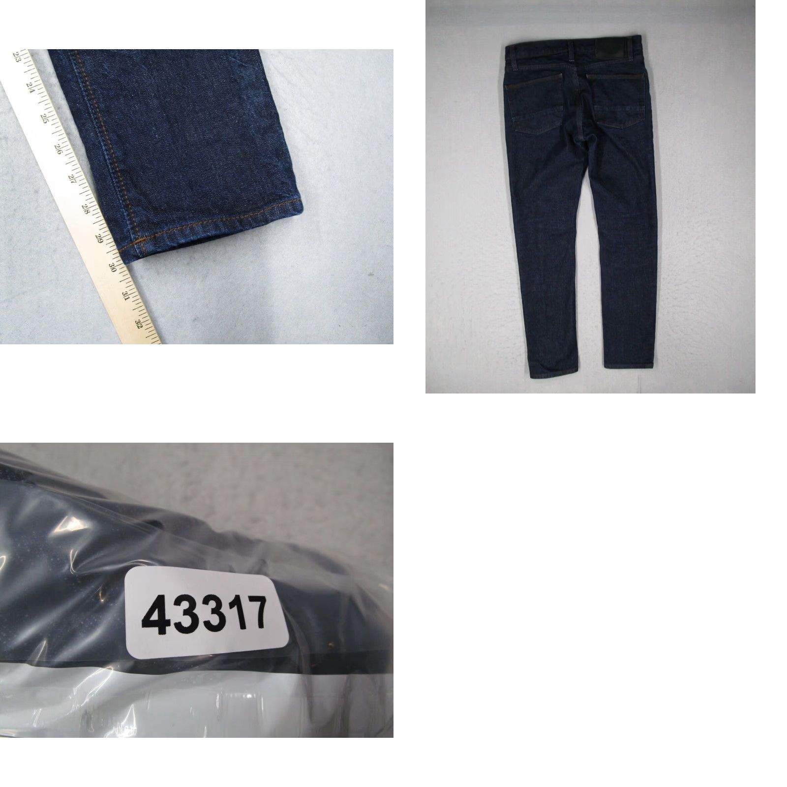 Roark Roark Jeans Mens Slim Standard Blue 31x32 Denim Hemp Cotton Polyester Blend Belt Loops Pockets 5-Pocket Size US 31 - 8 Thumbnail