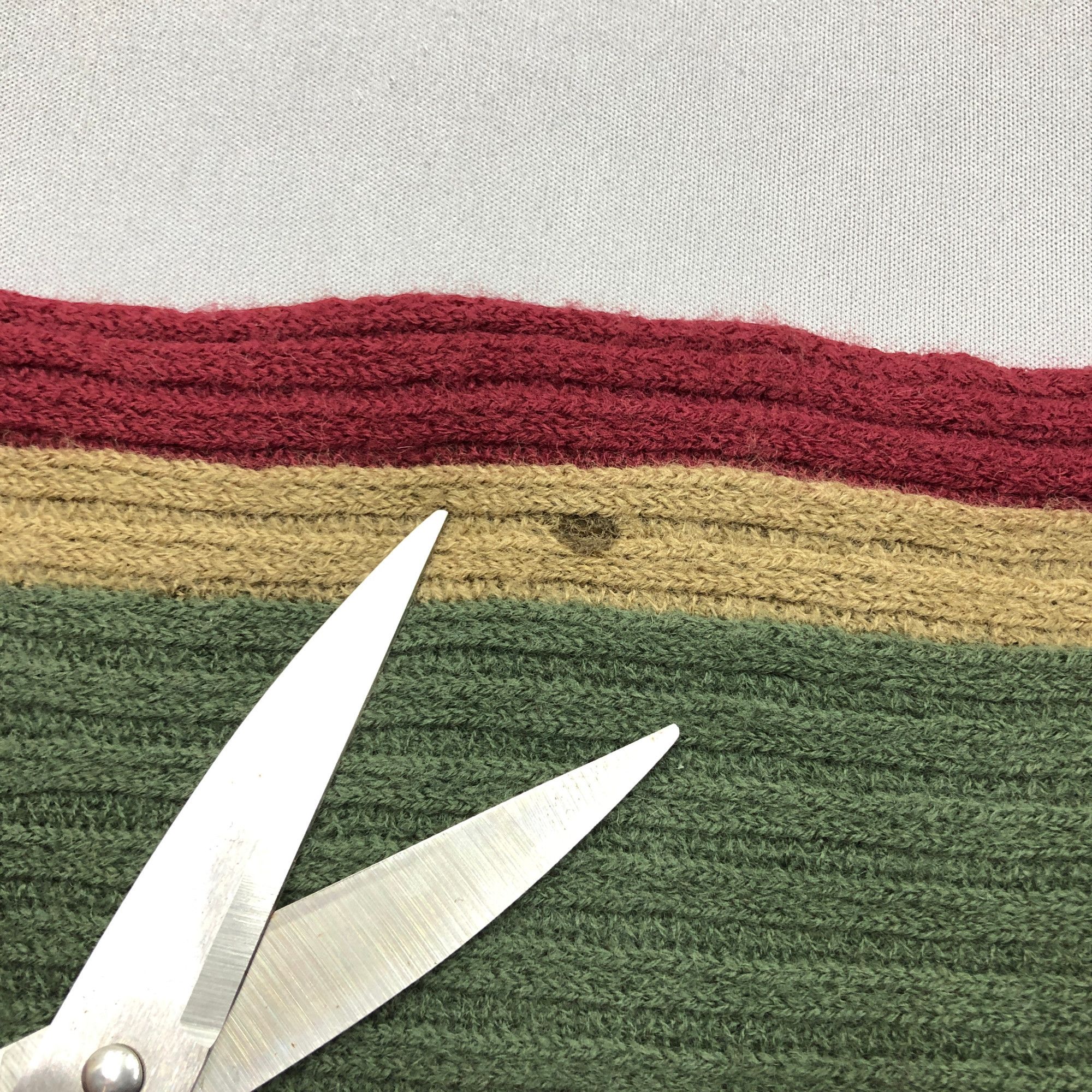 Japanese Brand Vintage Cricket Scarf Muffler Knit Wool Ribbed Knit Scarves Size ONE SIZE - 6 Thumbnail