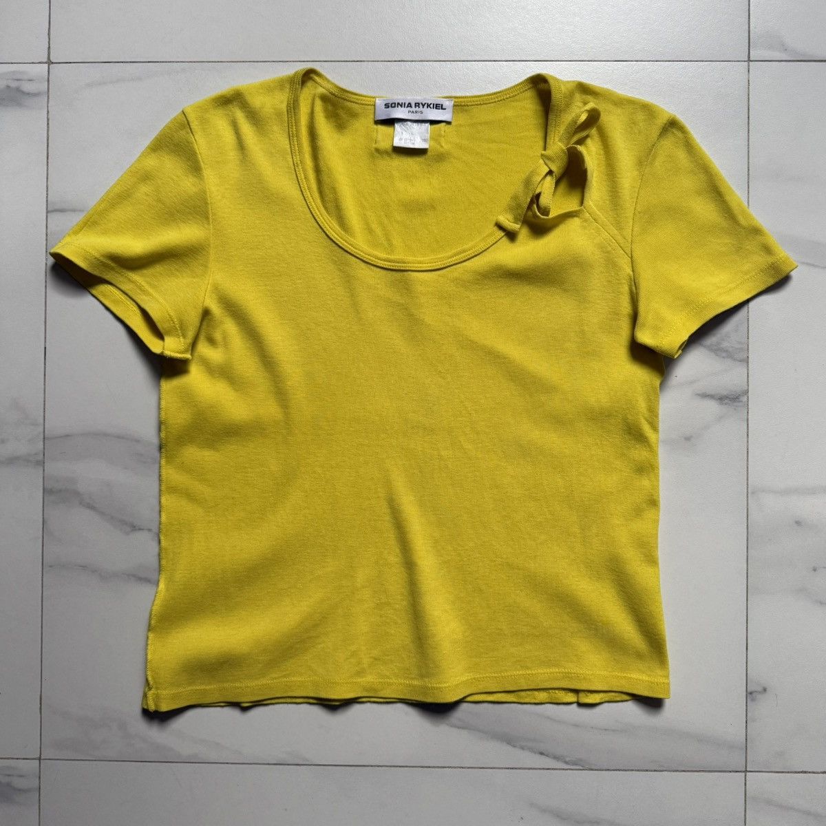 Sonia Rykiel Vintage Y2K Sonia Rykiel Paris Assymetrical Tee Size L / US 10 / IT 46 - 2 Thumbnail