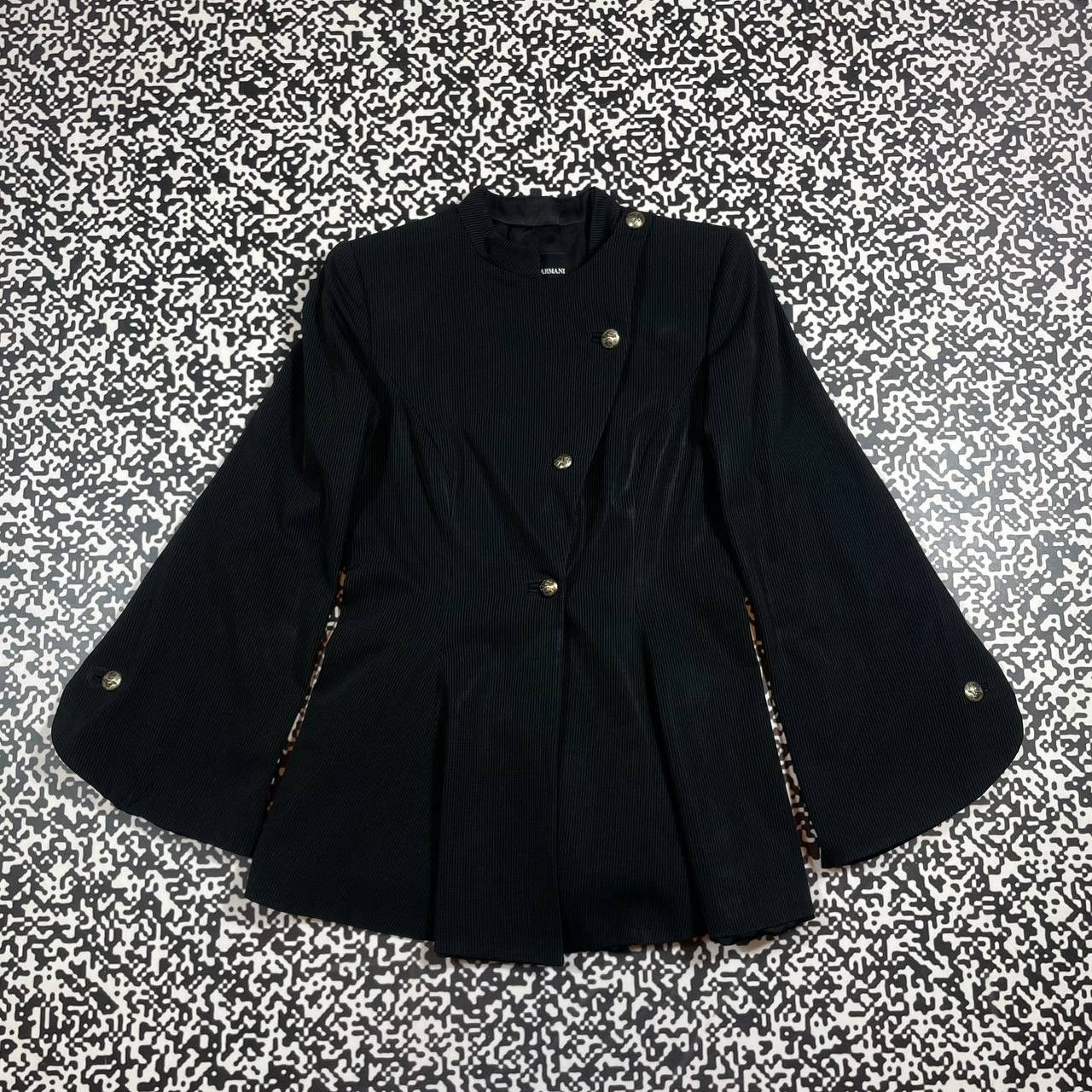 Giorgio Armani Vintage 90s Giorgio Armani Luxury Flared Napoleon Blazer Size M / US 6-8 / IT 42-44 - 1 Thumbnail