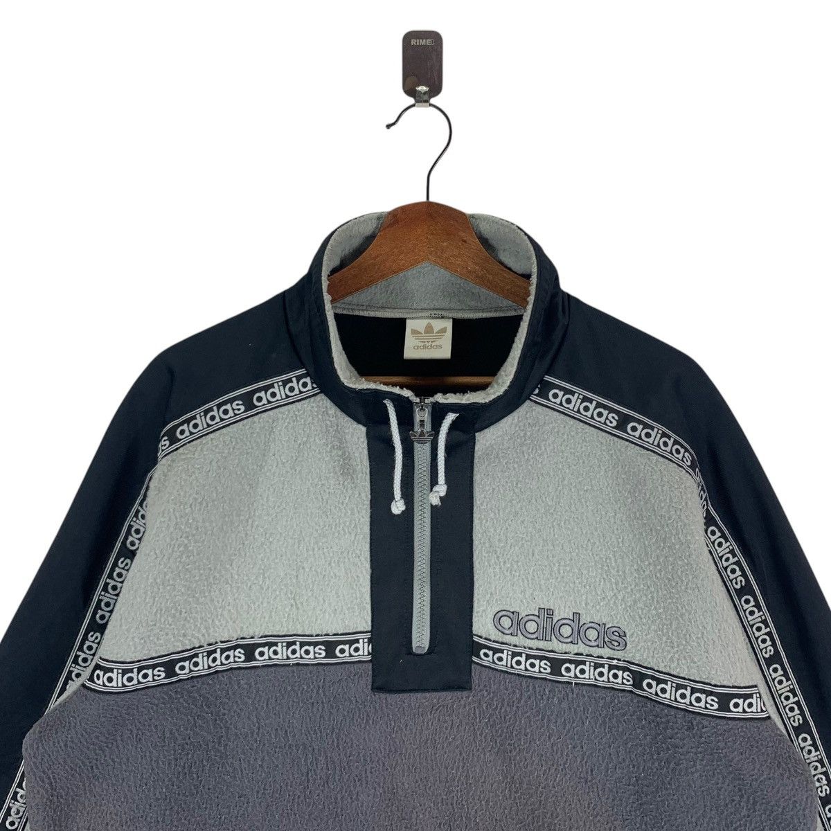 Vintage VINTAGE 90S ADIDAS DECENTE HALF ZIPPER SWEATER Size US L / EU 52-54 / 3 - 4 Thumbnail