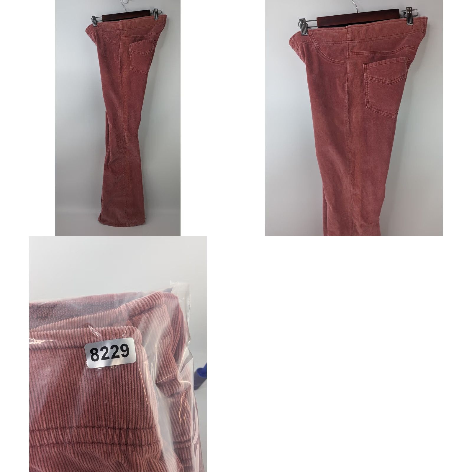 Free People VINTAGE Free People We The Free Rose Pink Corduroy Pull-on Flare Jeans Sz 28 Boho Hippie Size 28" / US 6 / IT 42 - 10 Thumbnail