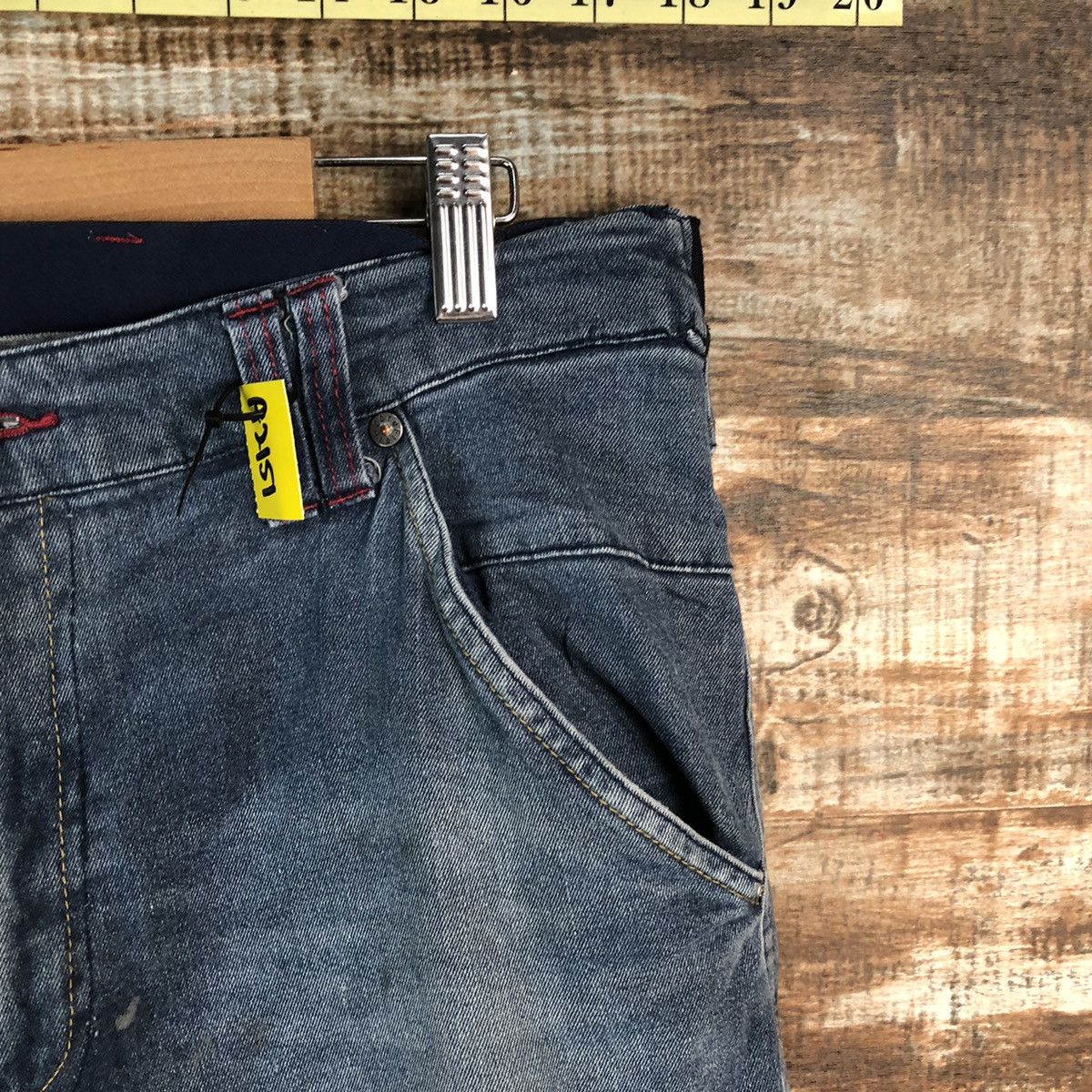 Japanese Brand Field Core Blue Distressed ripped Denim Pants #A2151 Size US 34 / EU 50 - 8 Thumbnail