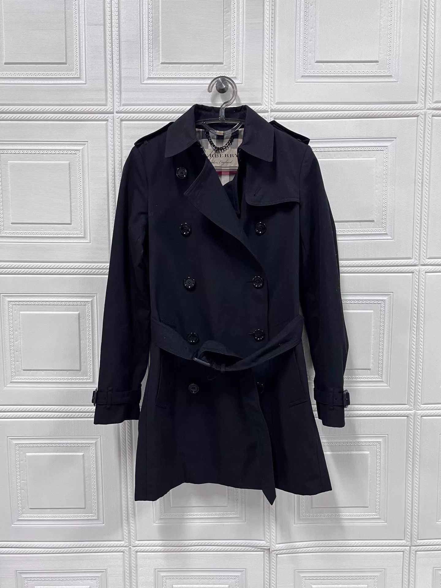 Burberry Burberry double-breasted belted trench coat 34 99 C60301 Size XXS / US 00 / IT 34 - 1 Thumbnail