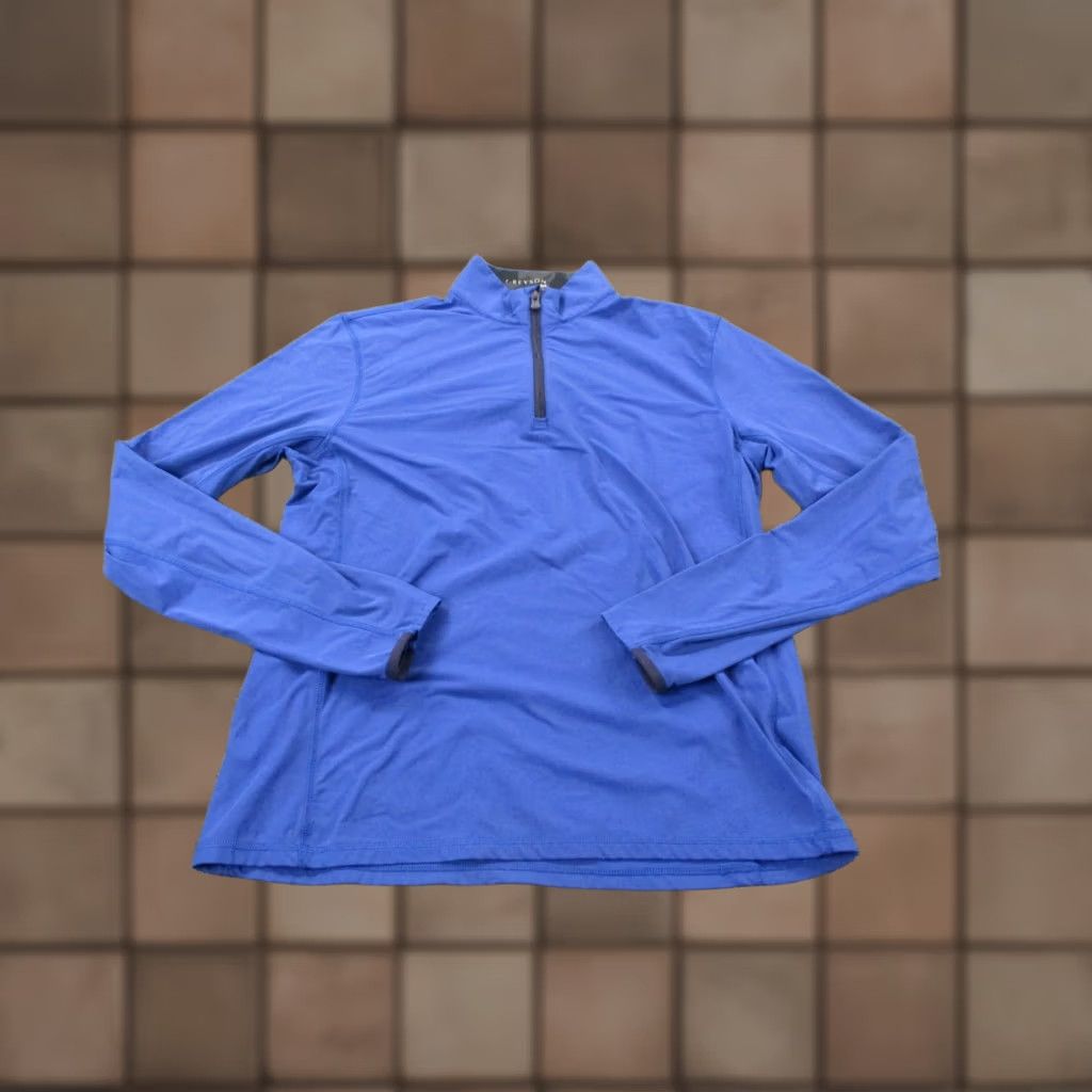 Vintage Greyson Jacket Men M Blue Lightweight Weathergear 1/4 Zip Windbreaker Regular Size M Mens Jacket Size US M / EU 48-50 / 2 - 1 Thumbnail