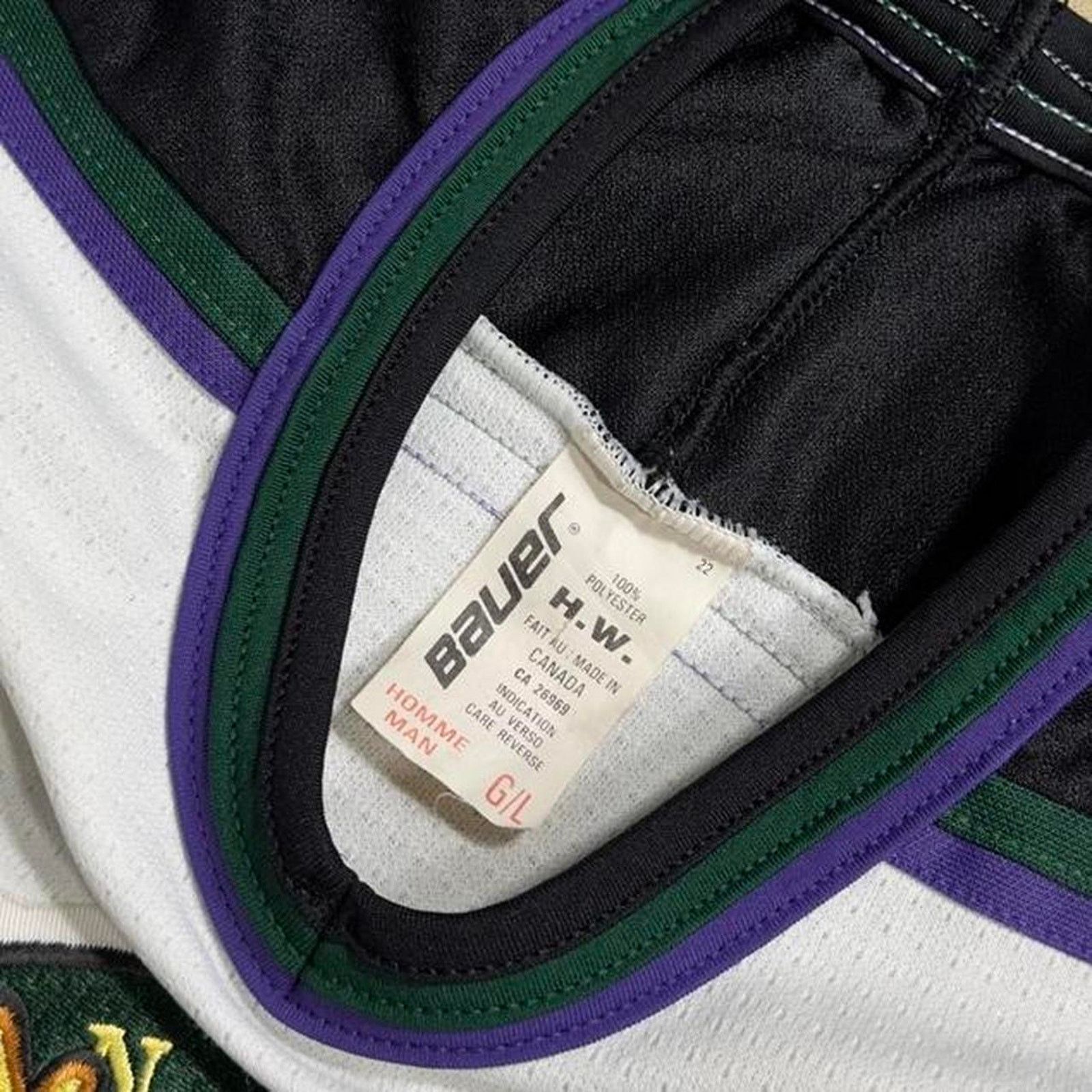NHL × Vintage Vintage 1994 NHL Minnesota Moose Boxy Bauer Hockey Jersey Size US L / EU 52-54 / 3 - 3 Thumbnail