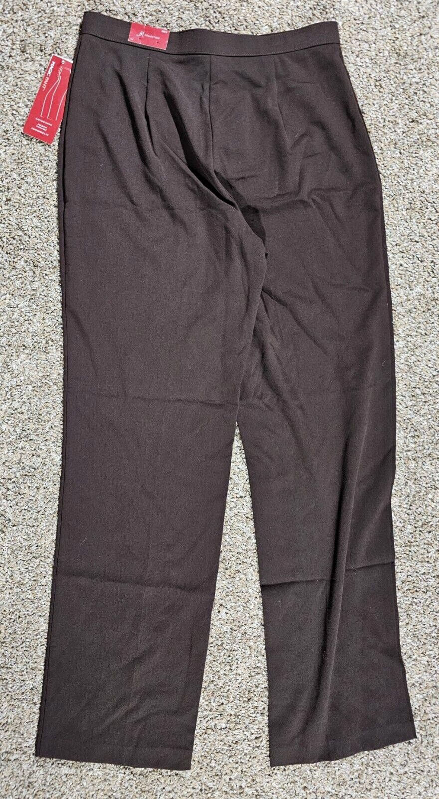 Designer NWT JM Collection Trouser Chocolate Brown 8 Macys MAGIC PANT Size 30" / US 8 / IT 44 - 10 Thumbnail