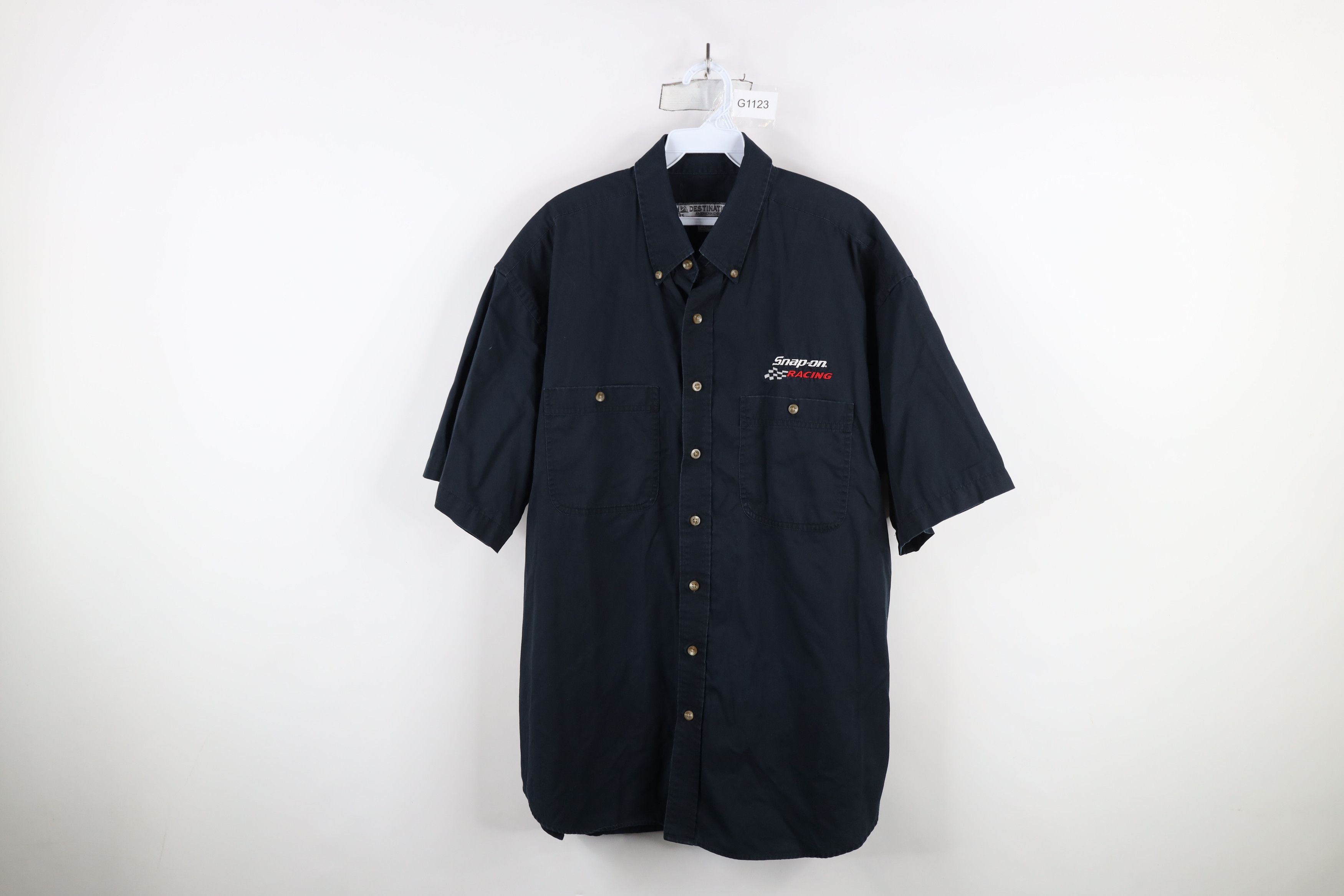 Vintage Vintage 90s Spell Snap On Racing Short Sleeve Button Shirt Size US XXL / EU 58 / 5 - 1 Thumbnail