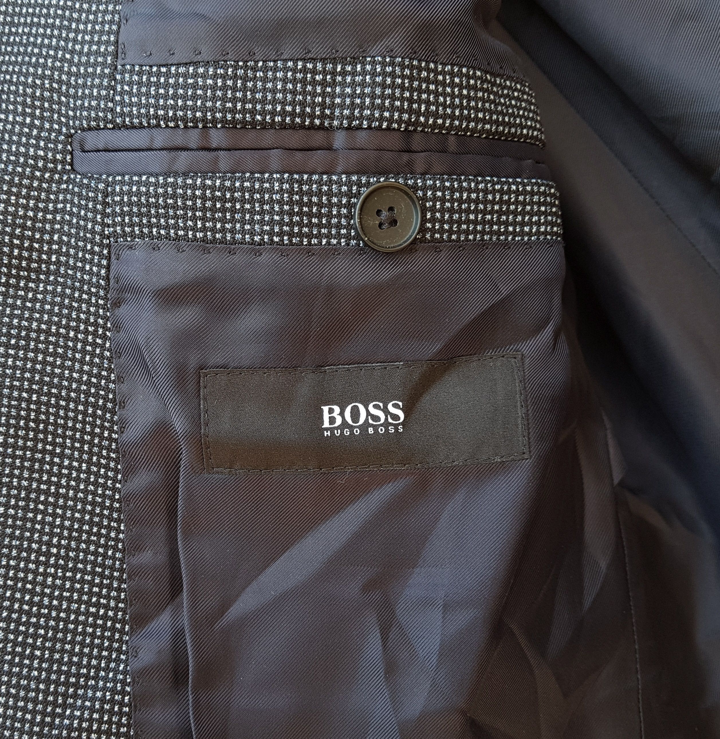 Hugo Boss Hugo Boss Virgin Wool Blazer with Elbow Patches Size 40R - 10 Thumbnail