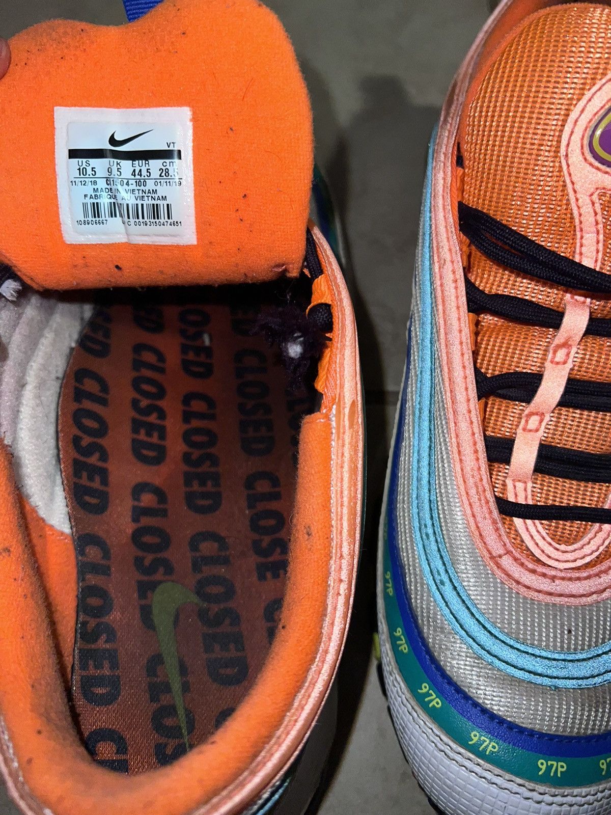 Nike Air Max 97 'On Air: London Summer Of Love' Size US 10.5 / EU 43-44 - 4 Thumbnail