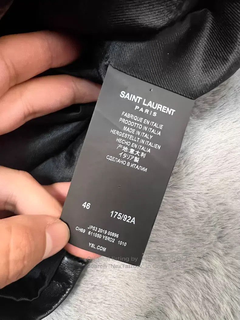 Saint Laurent Paris Saint Laurent Paris Cowhide Double Zipper Four Pocket Leat Size US S / EU 44-46 / 1 - 6 Thumbnail