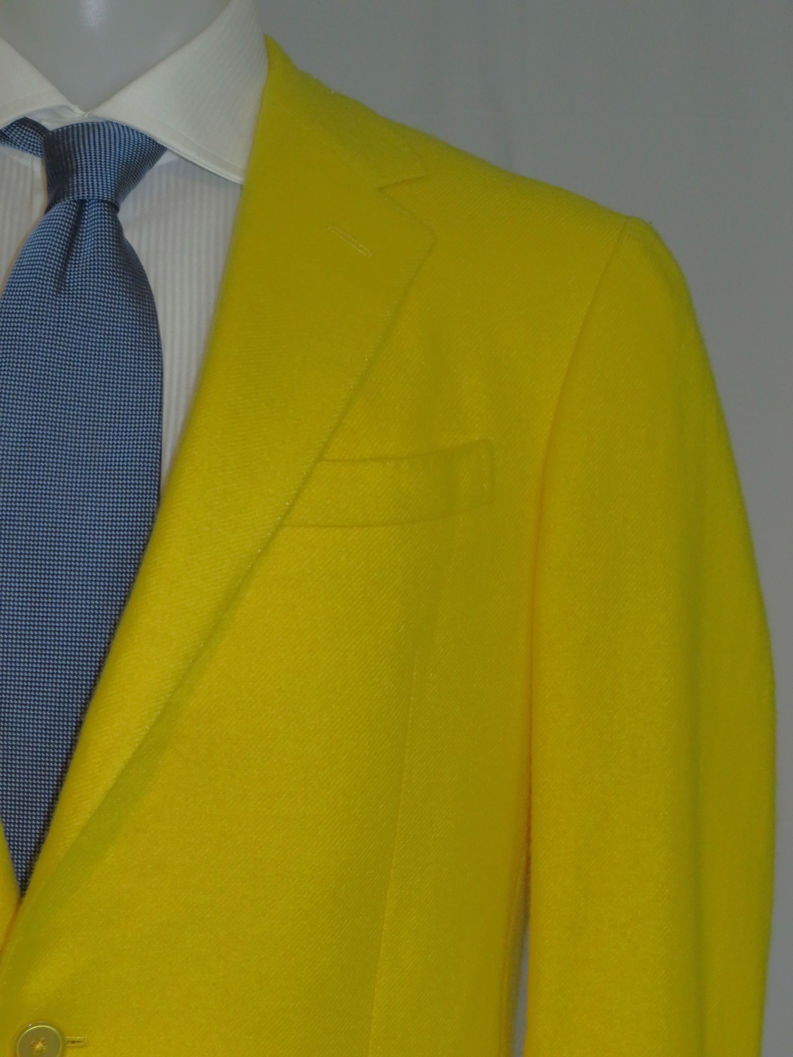 Ralph Lauren Purple Label Handmade Yellow Brushed Cashmere Blazer 40R NWT $5495 Size 40R - 4 Thumbnail
