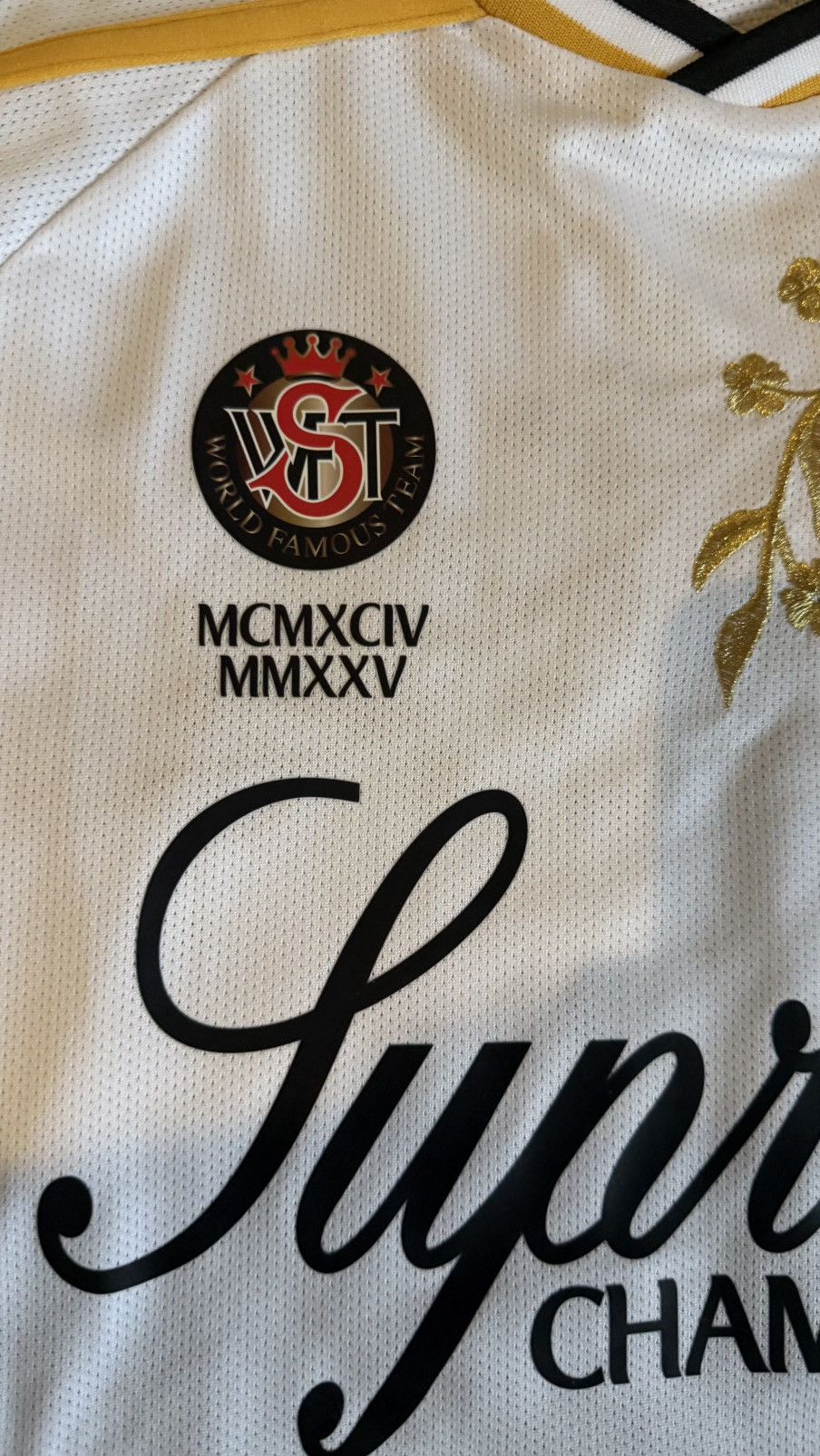 Supreme Supreme floral soccer jersey (M) White Size US M / EU 48-50 / 2 - 6 Thumbnail