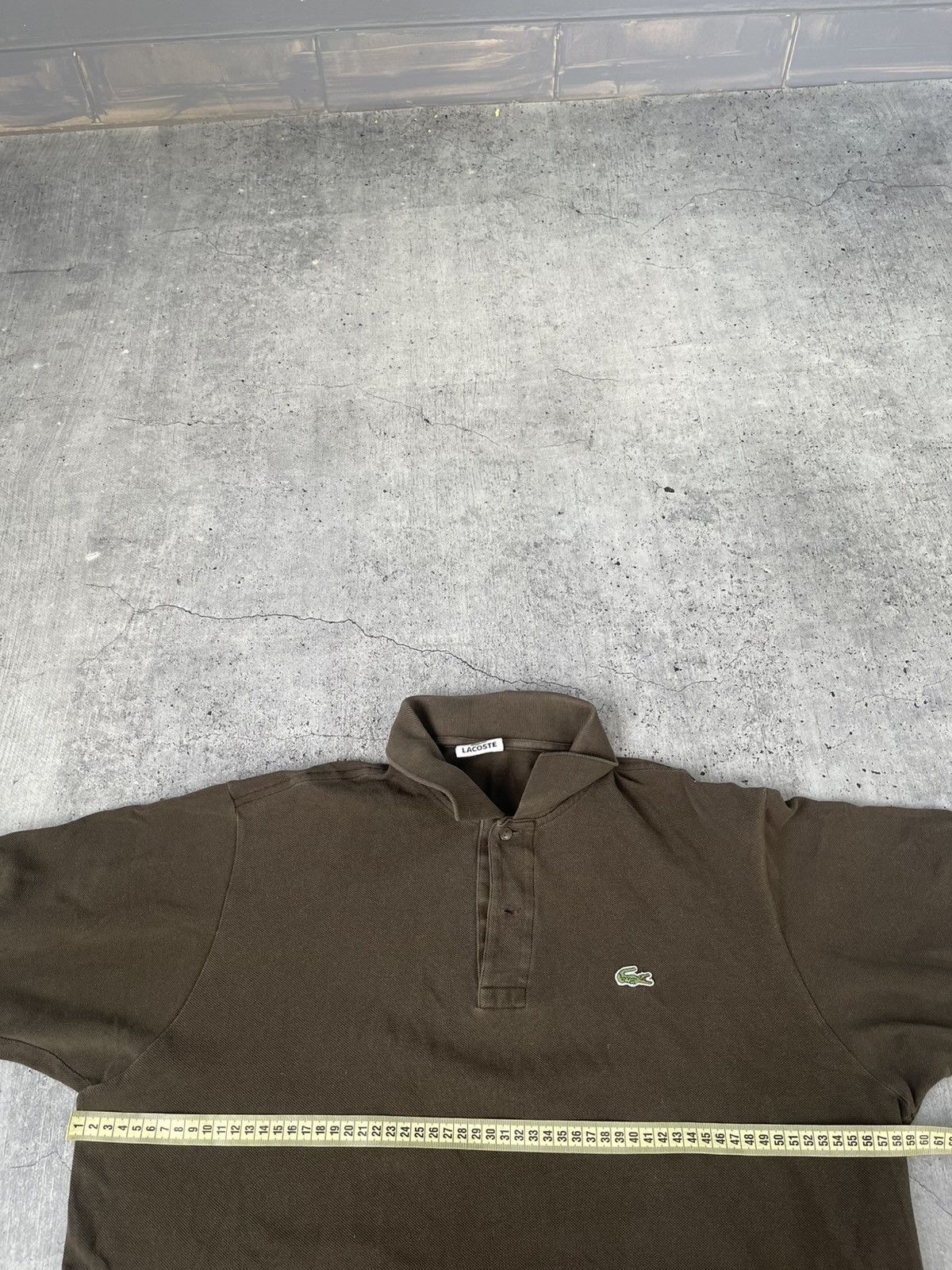 Lacoste Vintage Lacoste polo T shirt brown retro 90s 80s y2k tee Size US XL / EU 56 / 4 - 10 Thumbnail