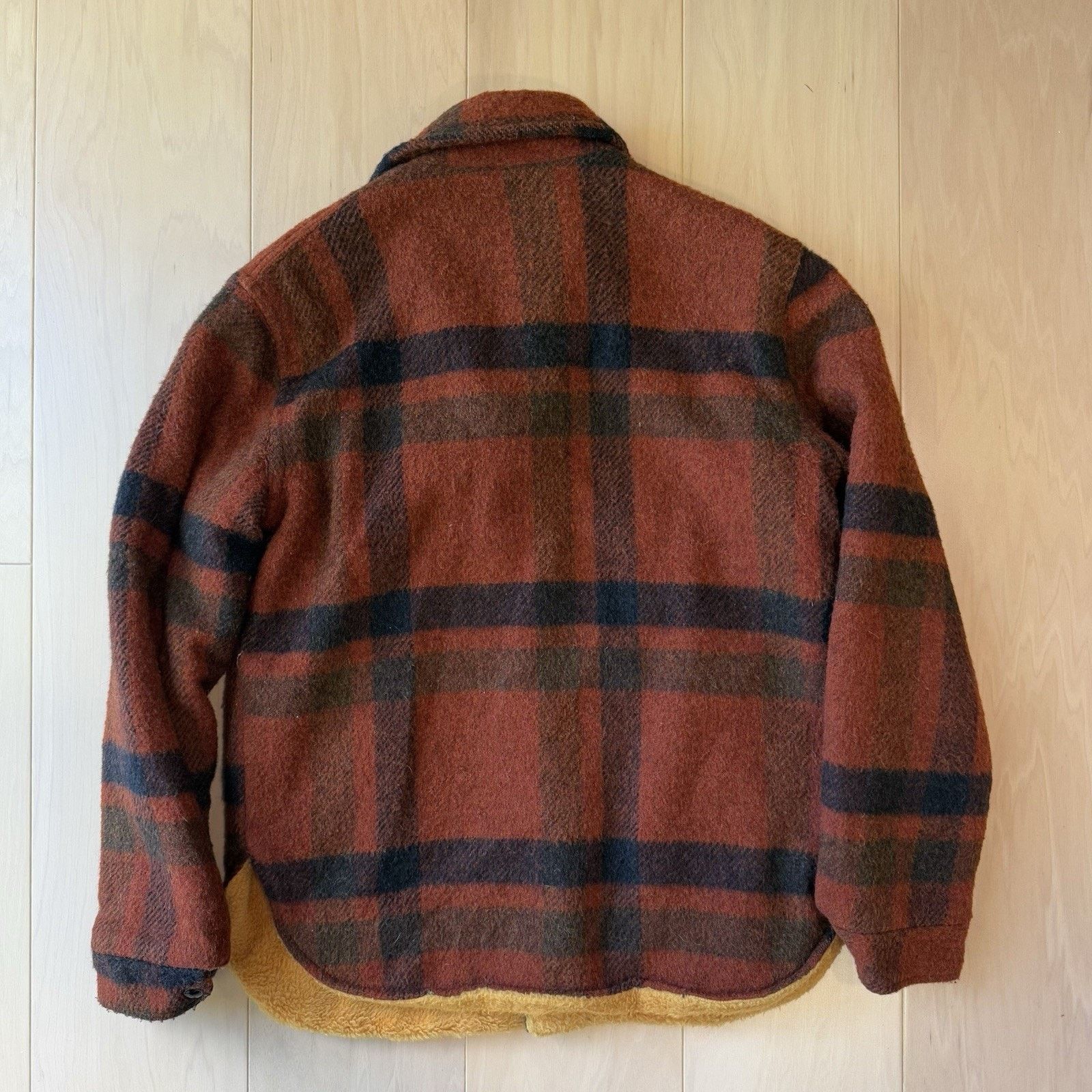 Vintage Vintage Penny's Towncraft Shirt Jacket Small Orange Black Size US M / EU 48-50 / 2 - 9 Thumbnail